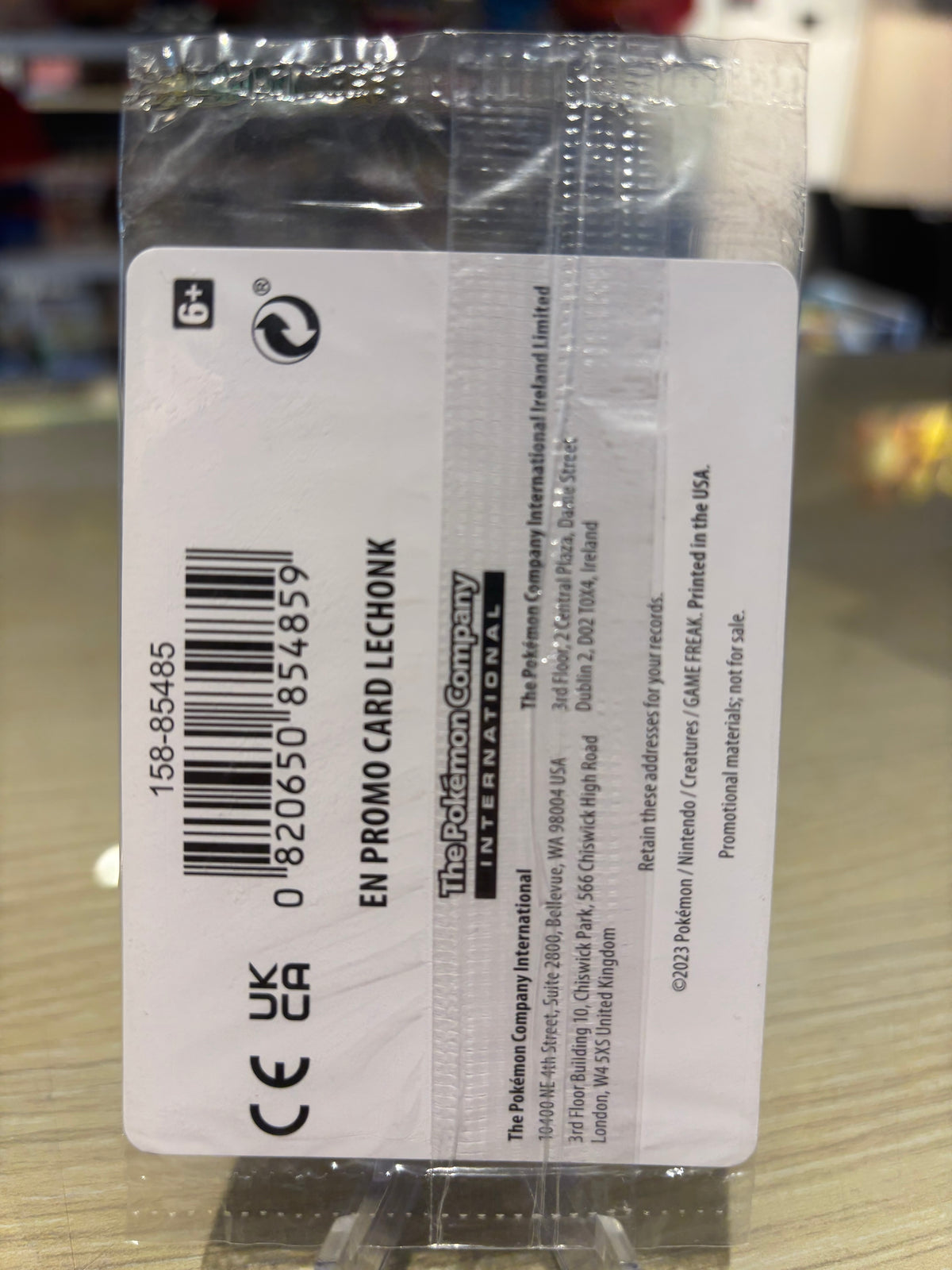 Lechonk - 154/198 - Scarlet & Violet Base Set EB Games Stamped Promo - Sealed