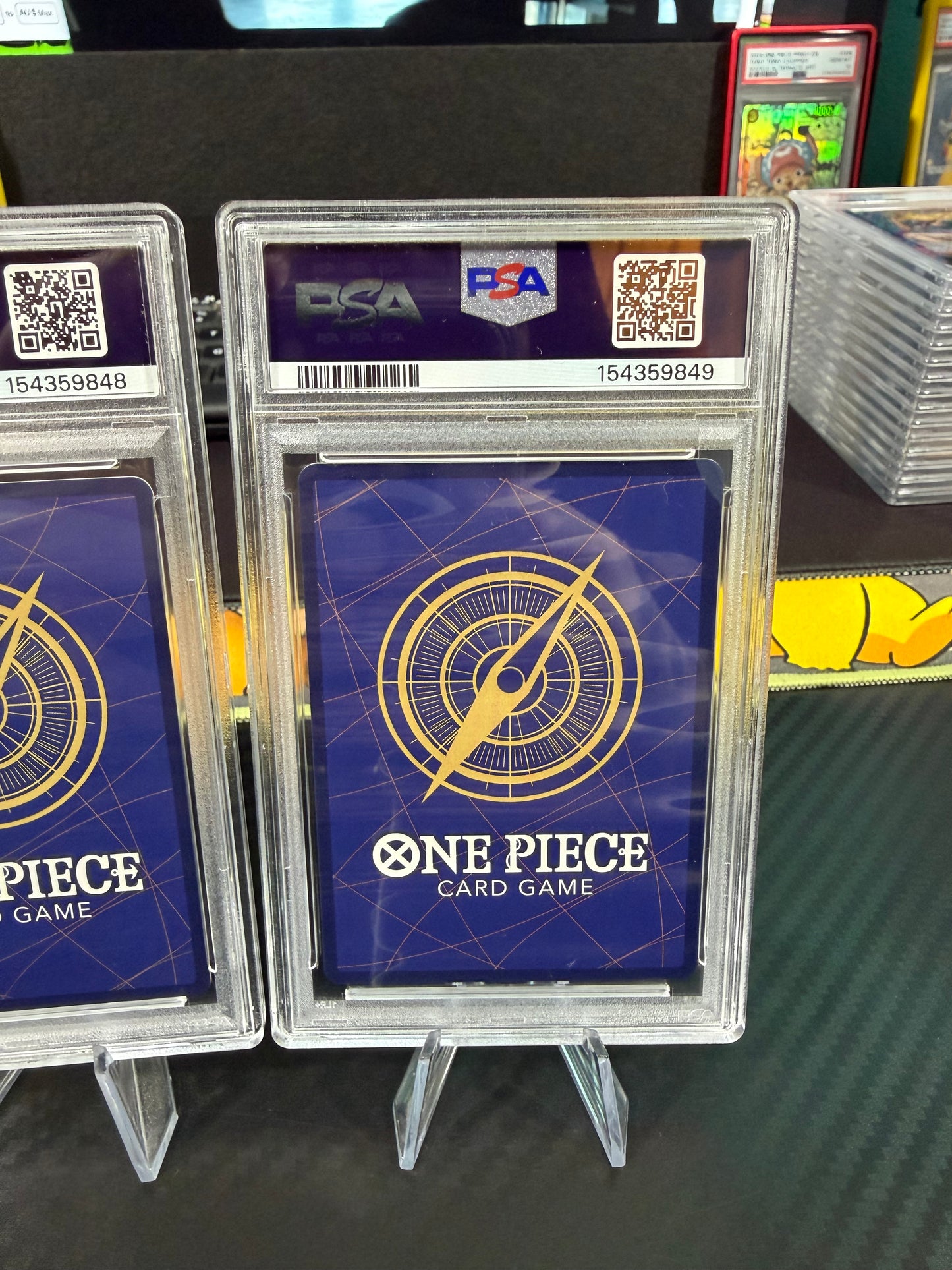 PSA 10 Sequential - Luffy, Ace & Sabo - Promo Set - One Piece Tin Pack Set Vol. 2