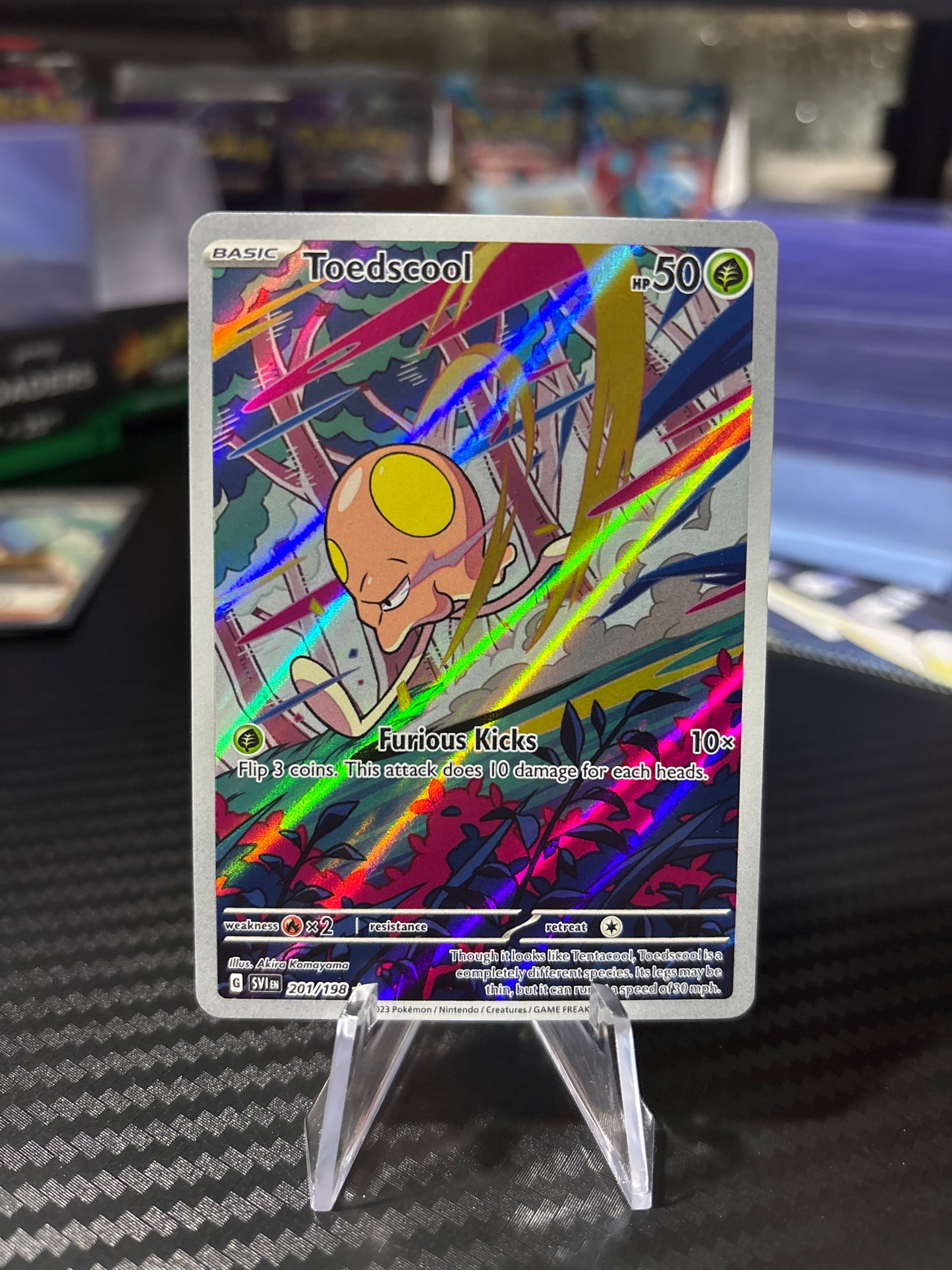Toedscool - 201/198 - Illustration Rare - Scarlet & Violet - NM