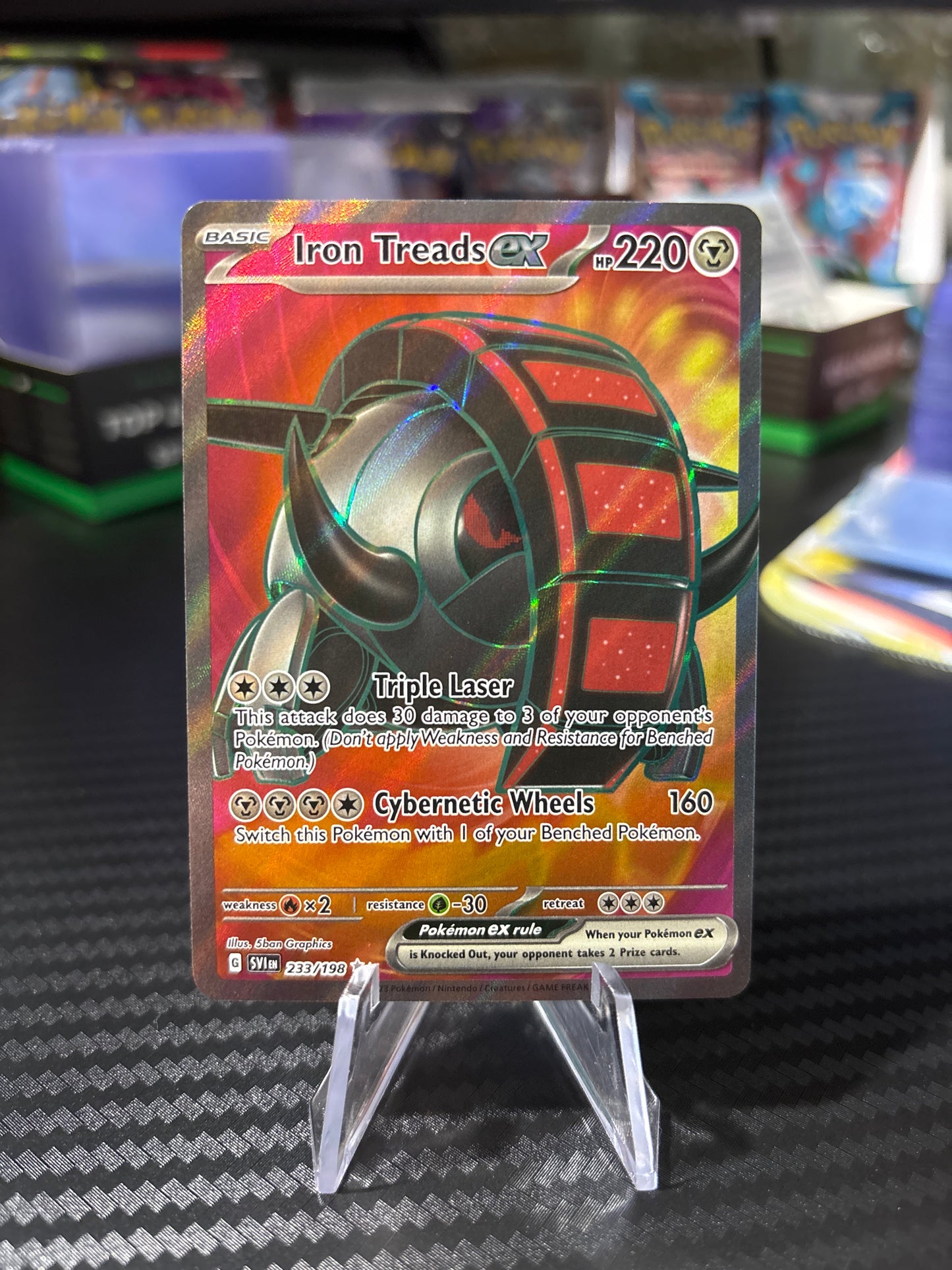 Iron Treads Ex - 233/198 - Full Art - Scarlet & Violet - NM