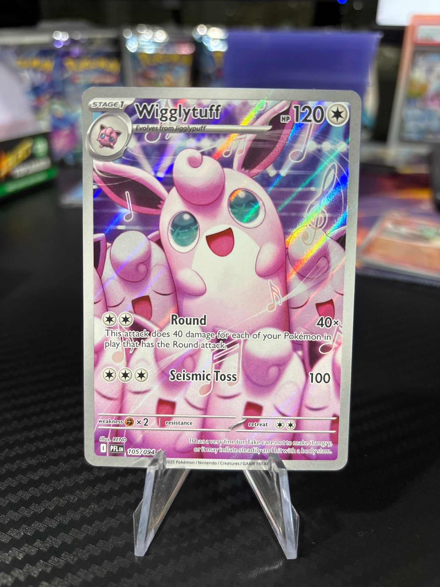 Wigglytuff - 105/094 - Illustration Rare - Phantasmal Flames - NM