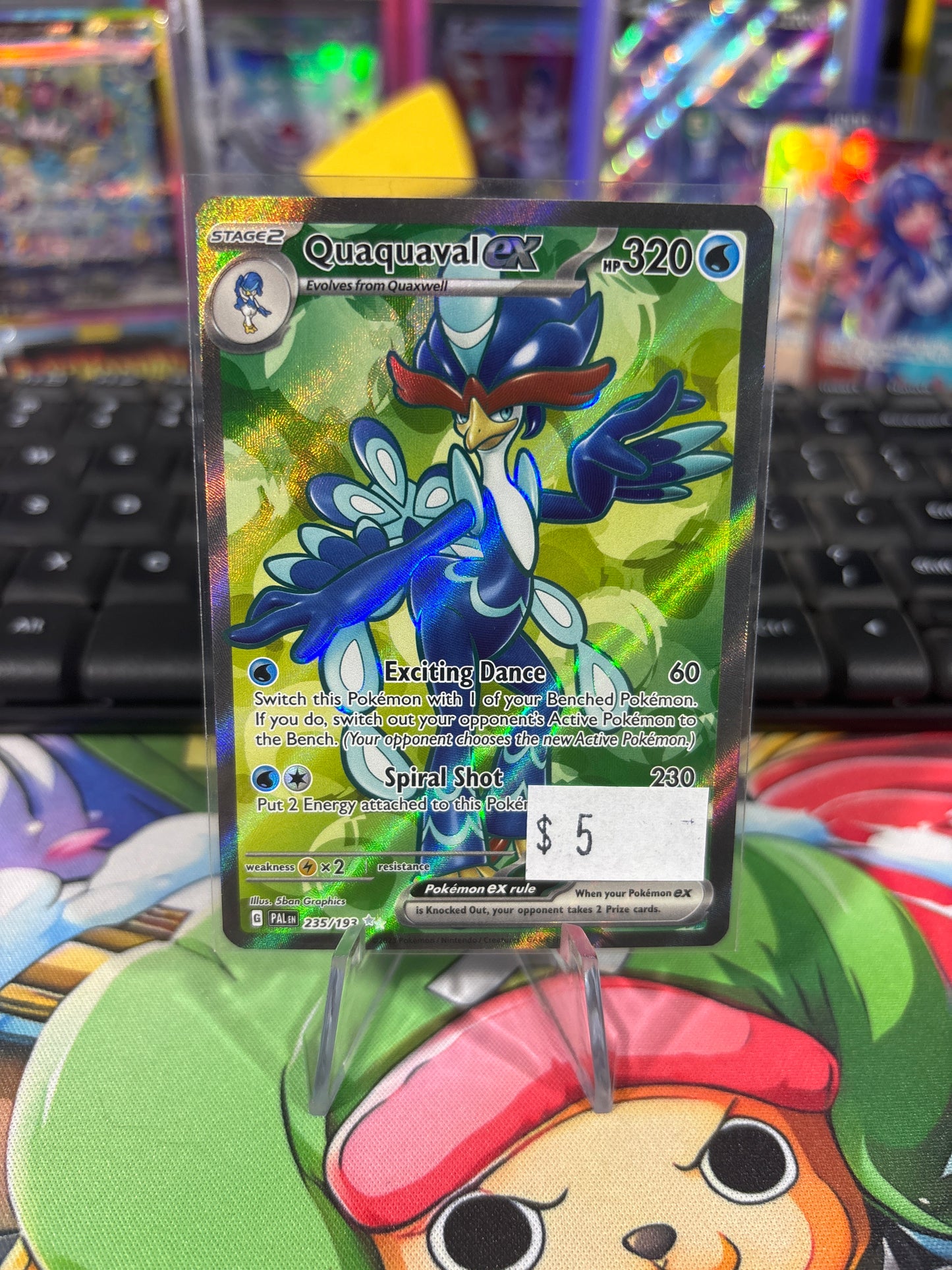 Quaquaval EX - 235/193 - Full Art - Paldea Evolved - NM