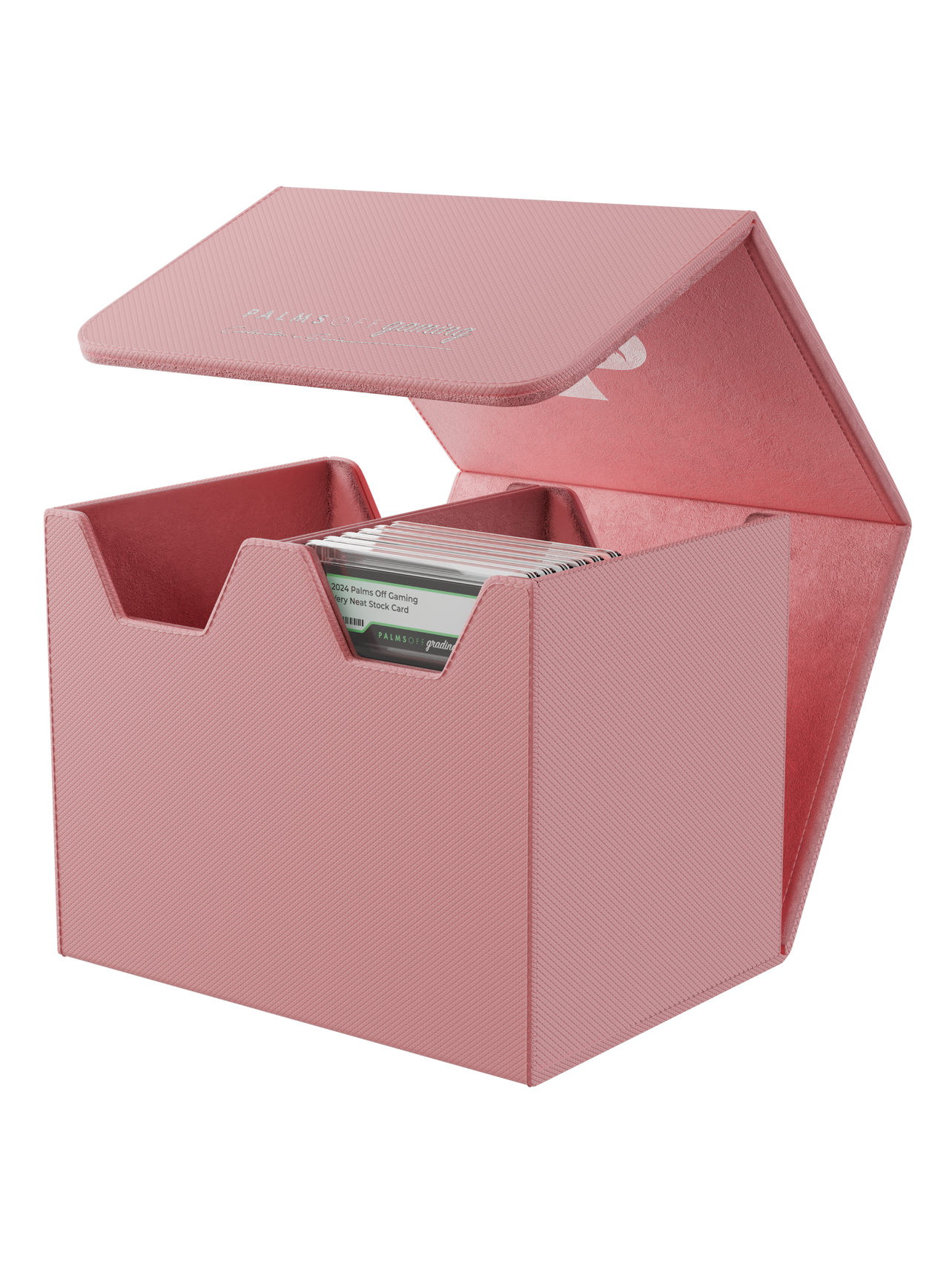 Palms Off Gaming Collector's Series Graded Card Storage Case – Medium (40 Graded Cards) - PINK