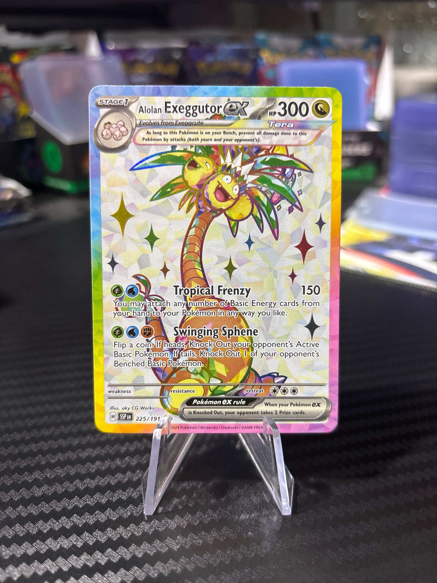 Alolan Exeggutor Ex - 225/191 - Full Art - Surging Sparks - NM