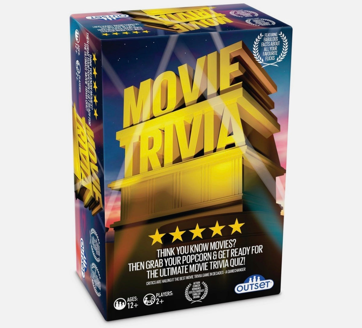 Movie trivia card game