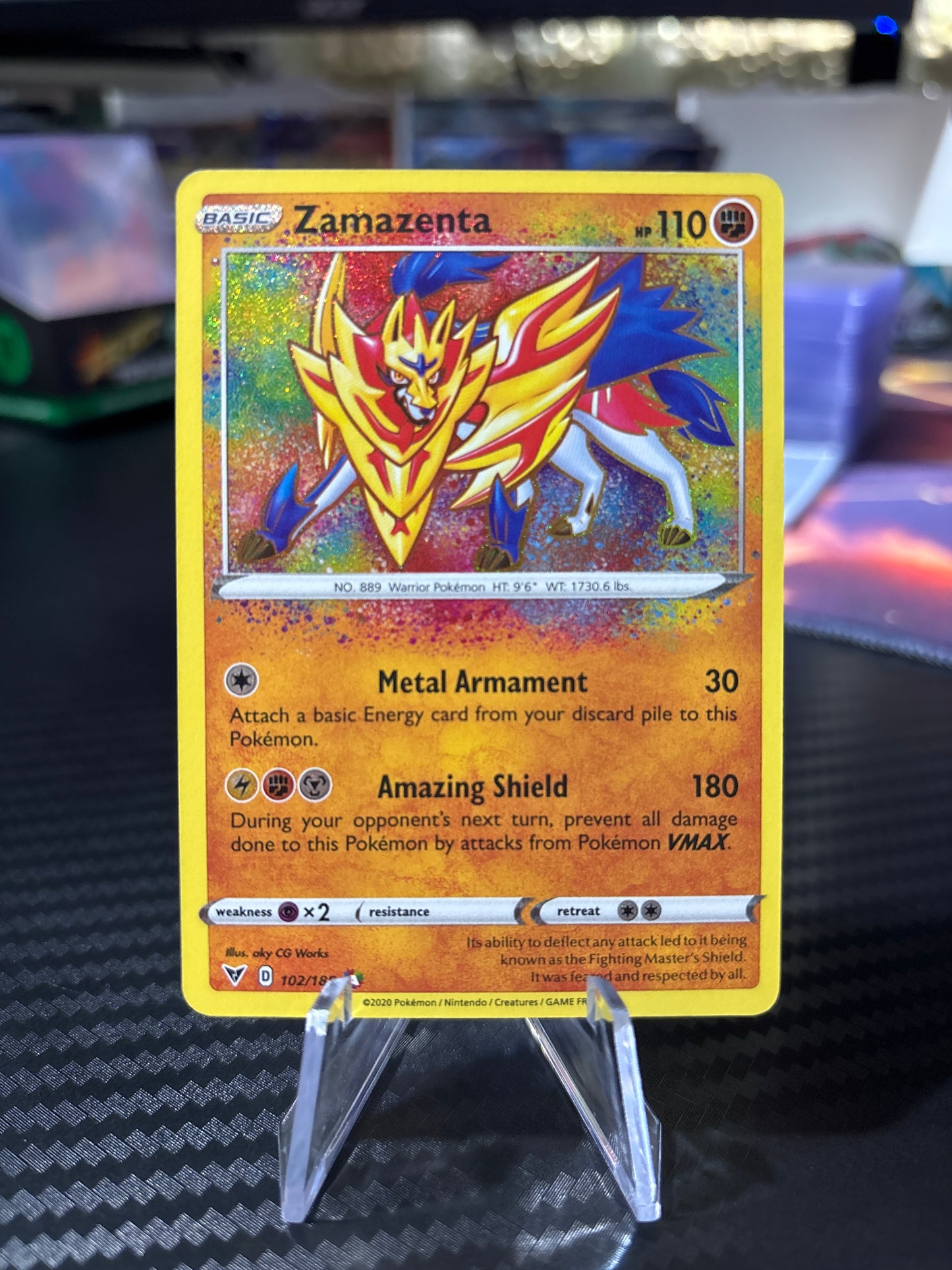Zamazenta #102 - Amazing Rare - Vivid Voltage
