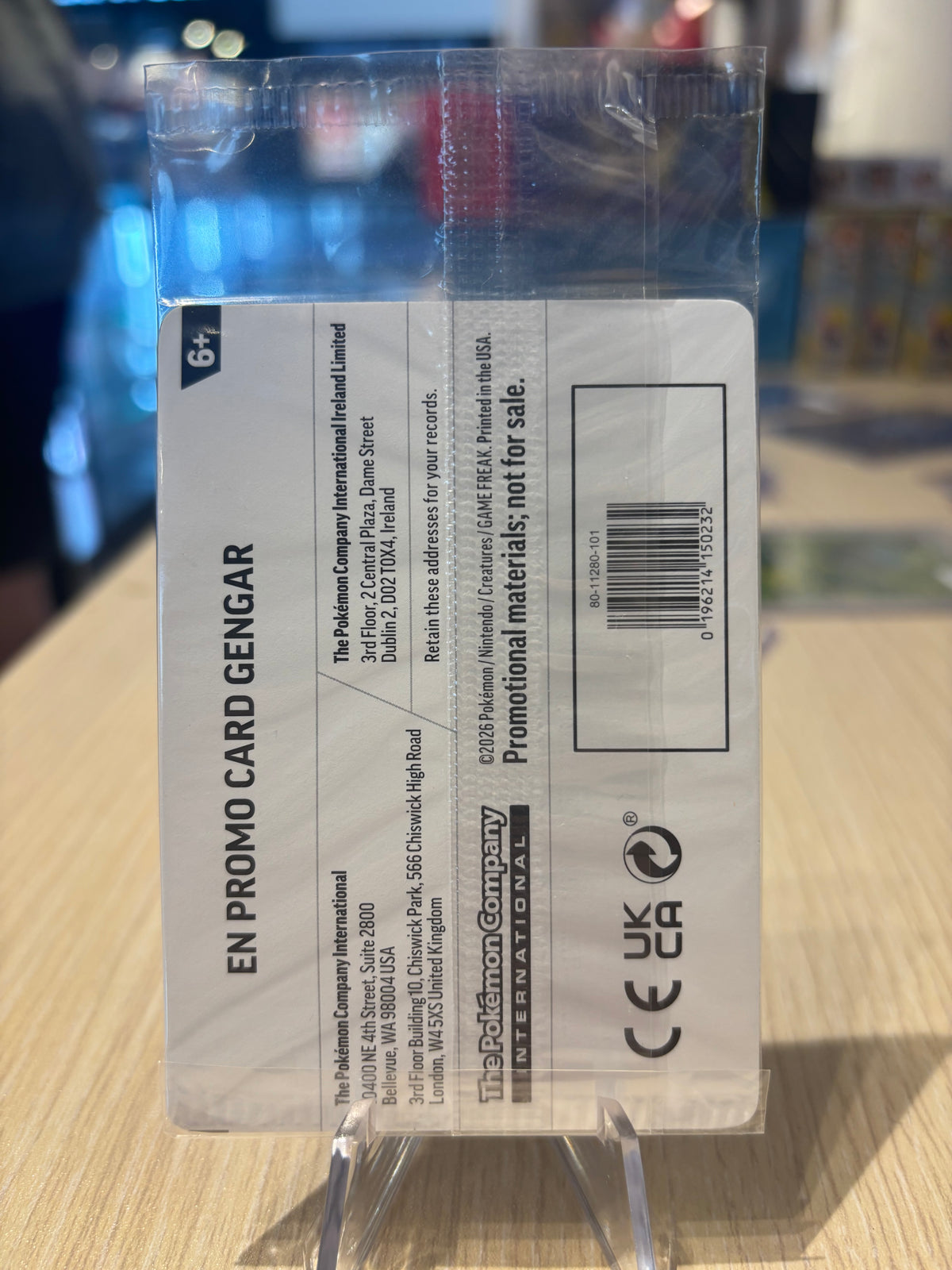 Gengar - 050/088 - EB Games Stamped Promo - Sealed