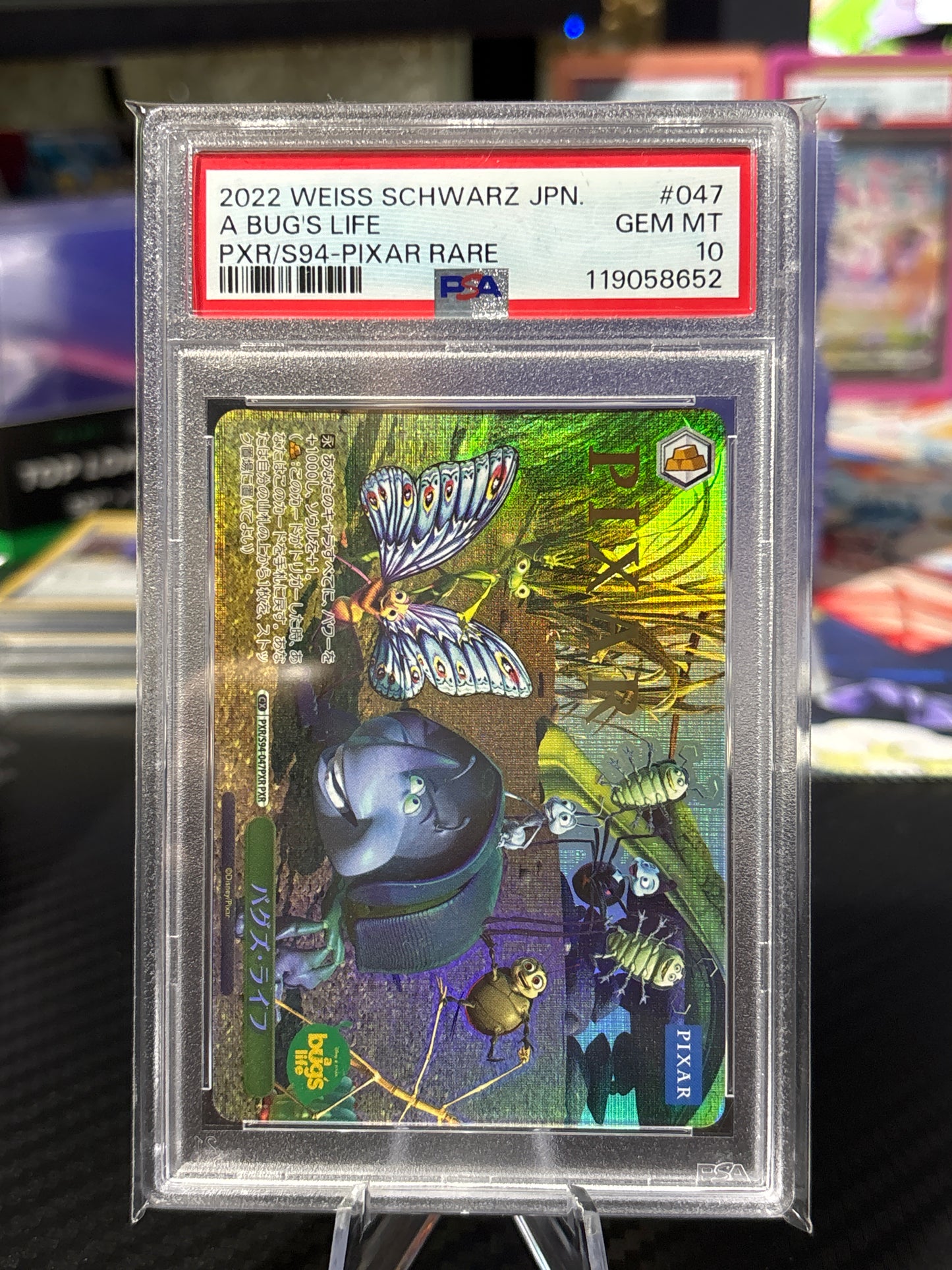 Weiss Schwarz - A Bugs Life Gold Stamp - PSA 10