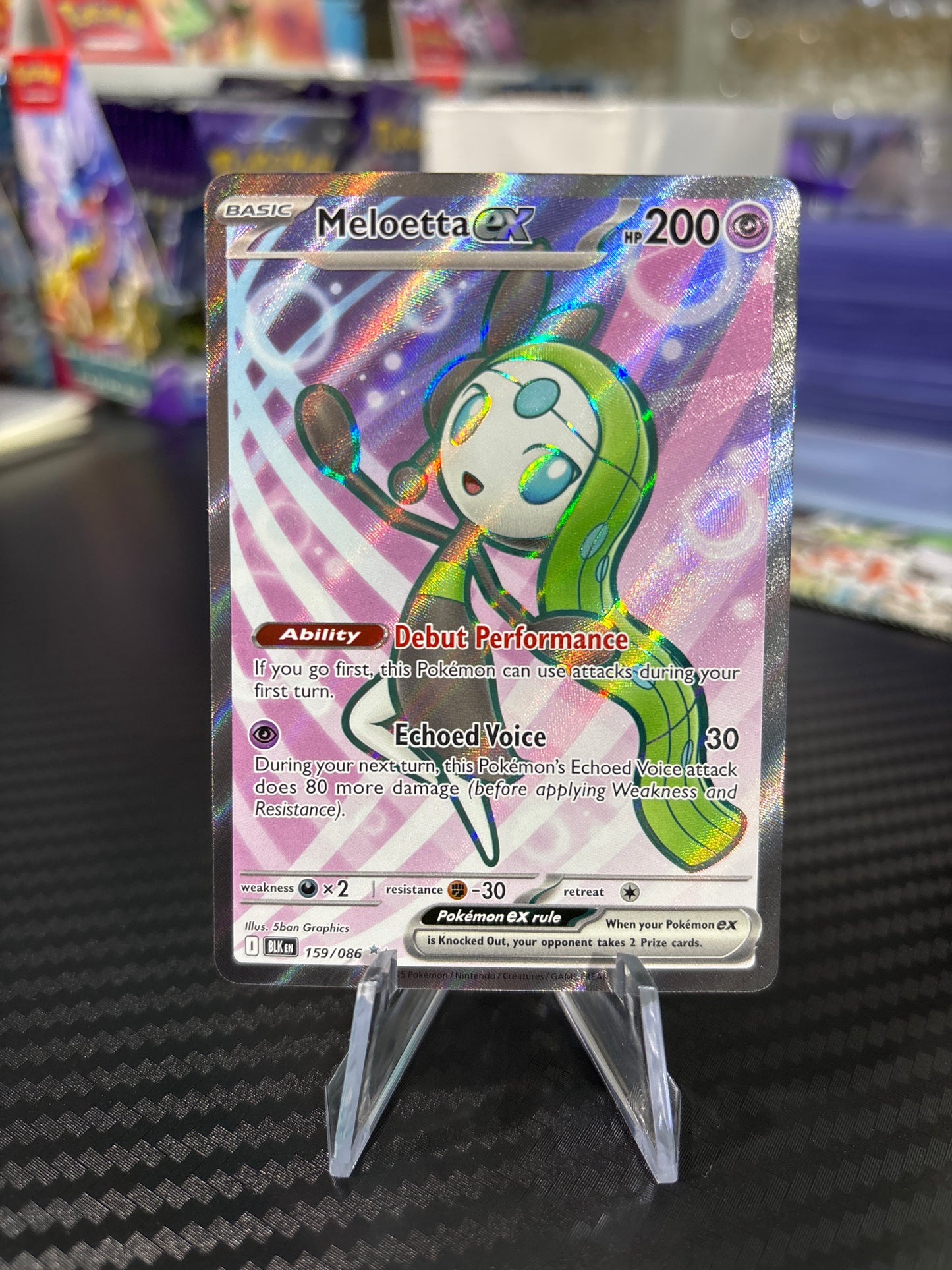 Meloetta Ex #159 - Black Bolt