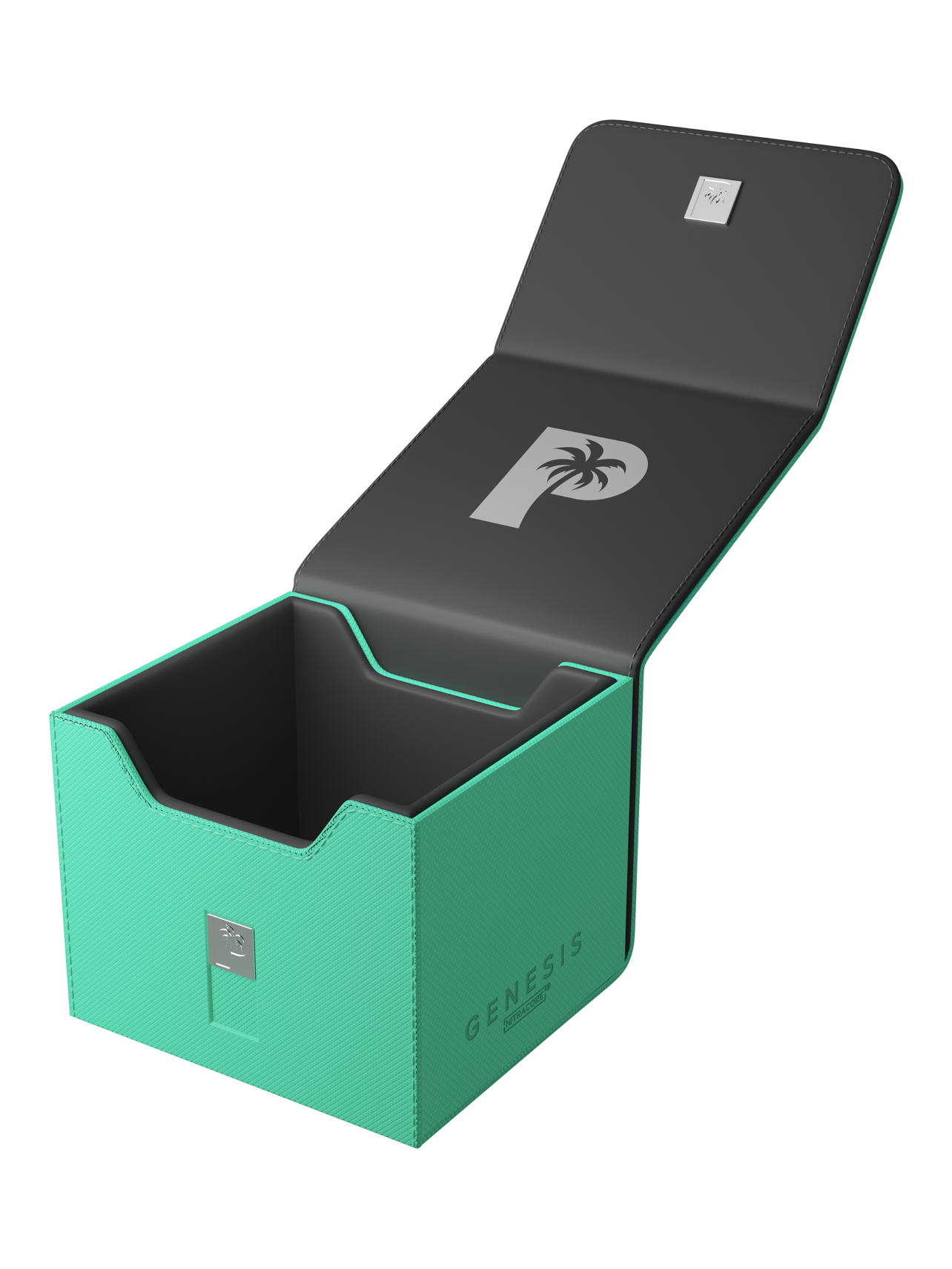 Palms Off Gaming - Genesis Deck Box - (100-120 Cards) - TURQUOISE