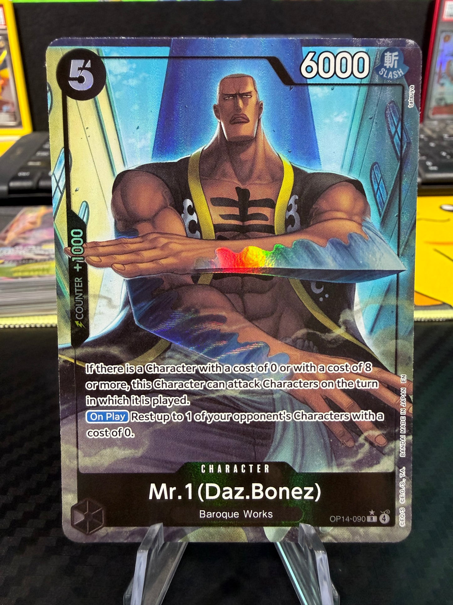 Mr. 1 (Daz Bonez) - Alt Art - OP14-090 - The Asure Sea’s Seven