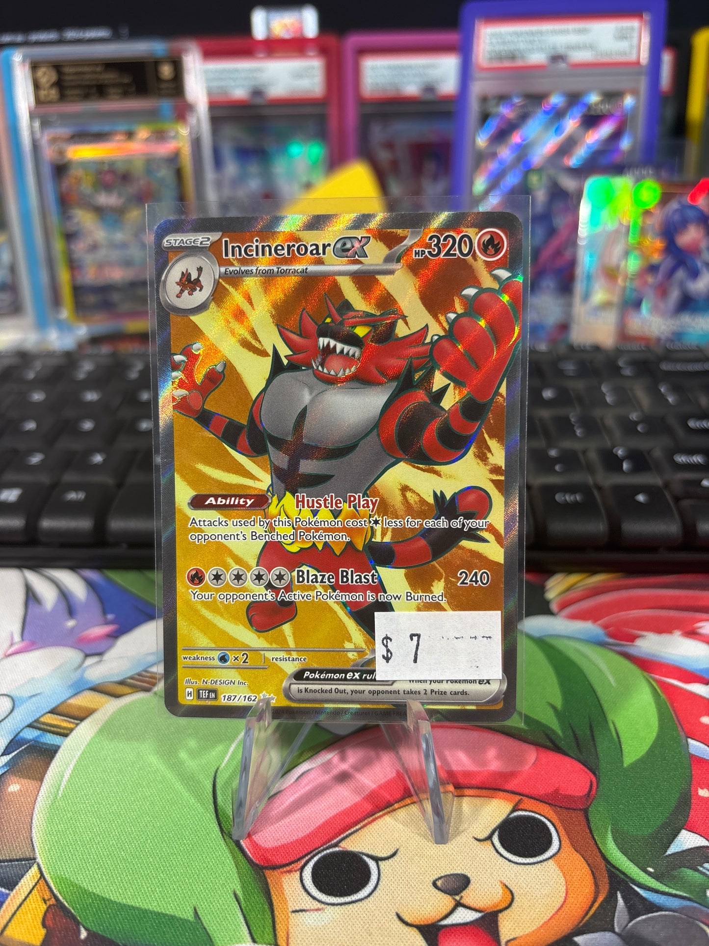 Incineroar EX - 187/162 - Full Art - Temporal Forces - NM