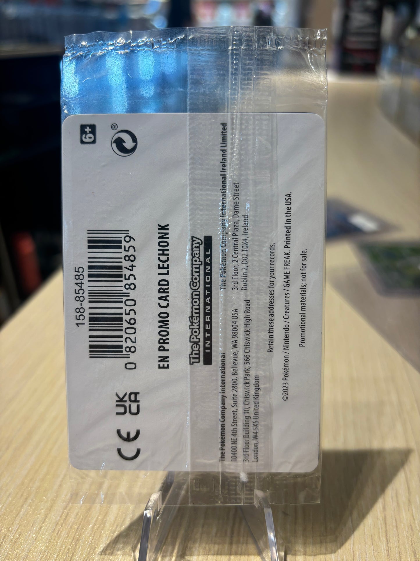 Lechonk - 154/198 - Scarlet & Violet Base Set EB Games Stamped Promo - Sealed