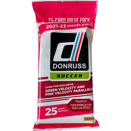 2021-22 Panini Donruss Road To Qatar Soccer Fat Pack (25 Cards)