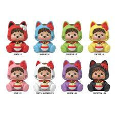 Rokimoto Monchhichi Lucky Cat Mystery Collectible