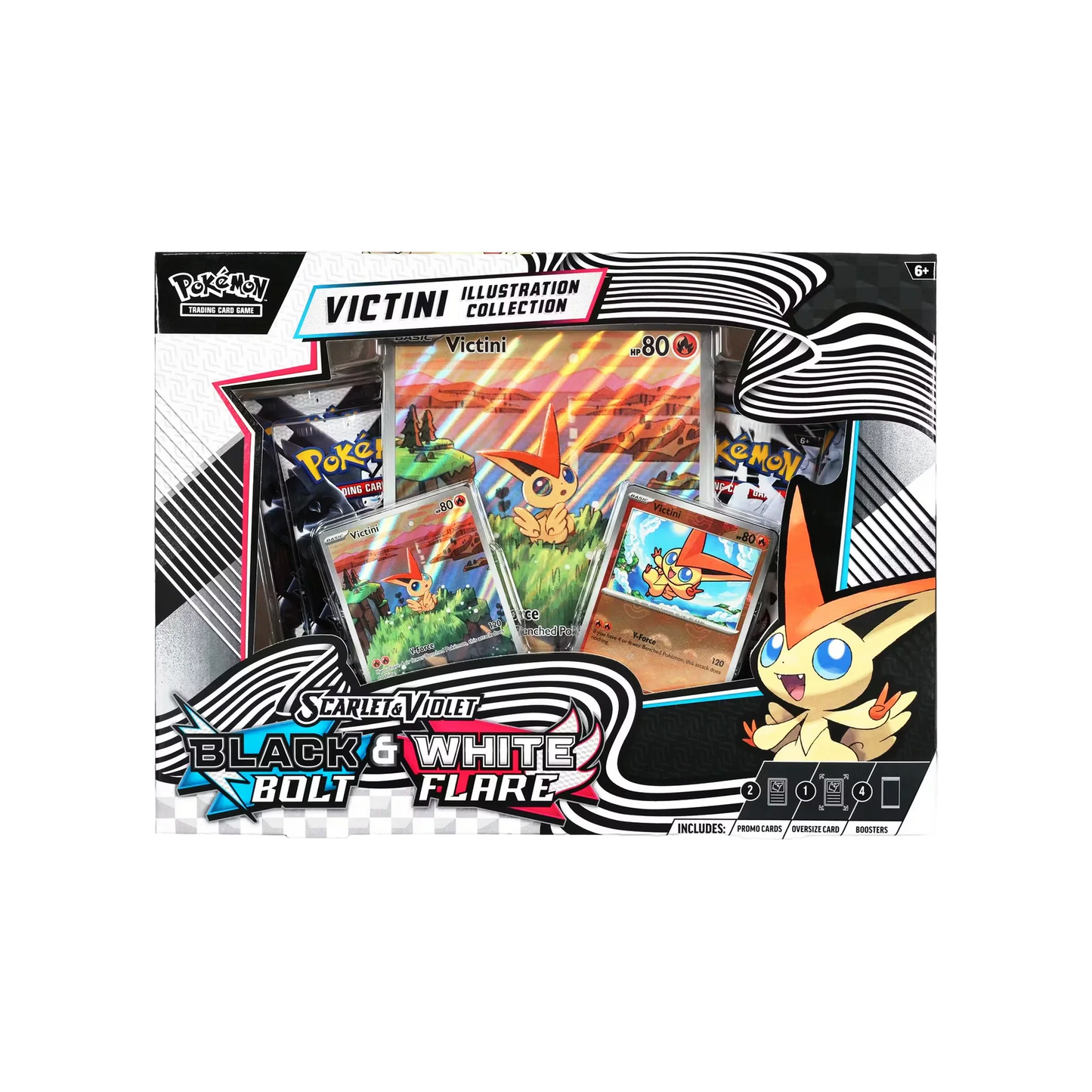 Black Bolt & White Flare Unova Victini Illustration Collection Box