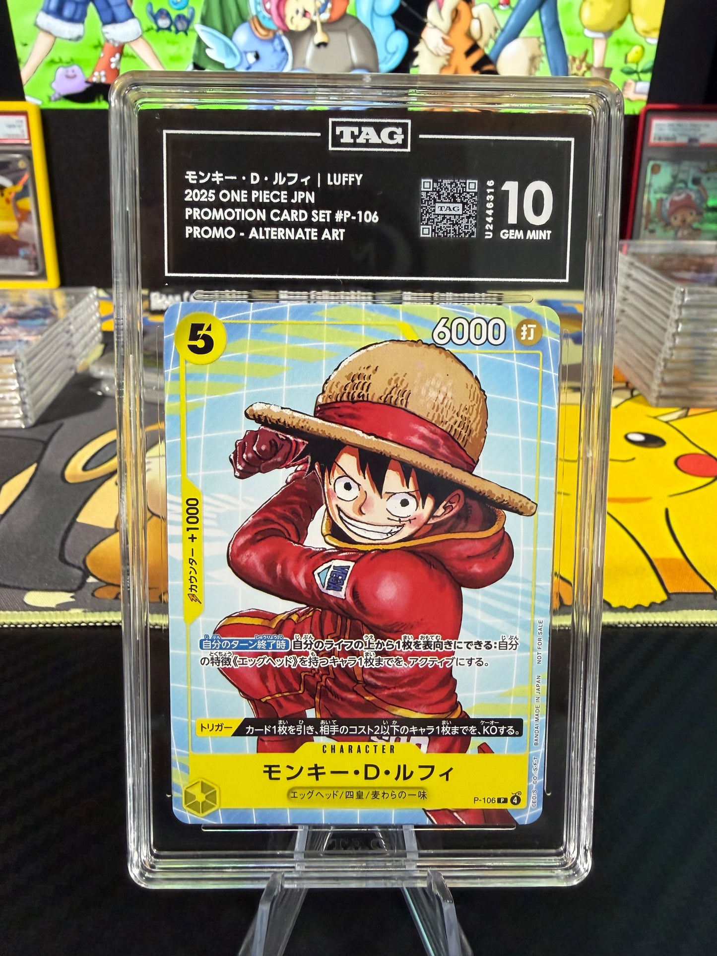 TAG 10 - Monkey D Luffy - P-106 - Japanese Promo
