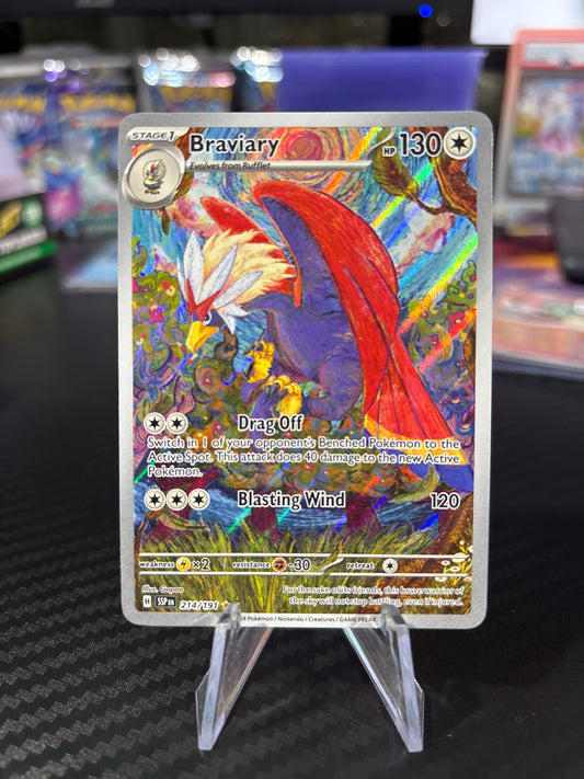 Braviary - 214/191 - Illustration Rare - Surging Sparks - NM