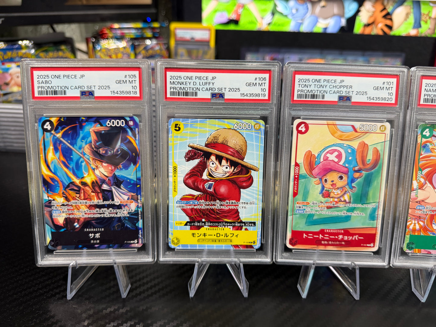 PSA 10 Sequential - Promotion Card Set 2025 (6 Cards) - One Piece Japanese