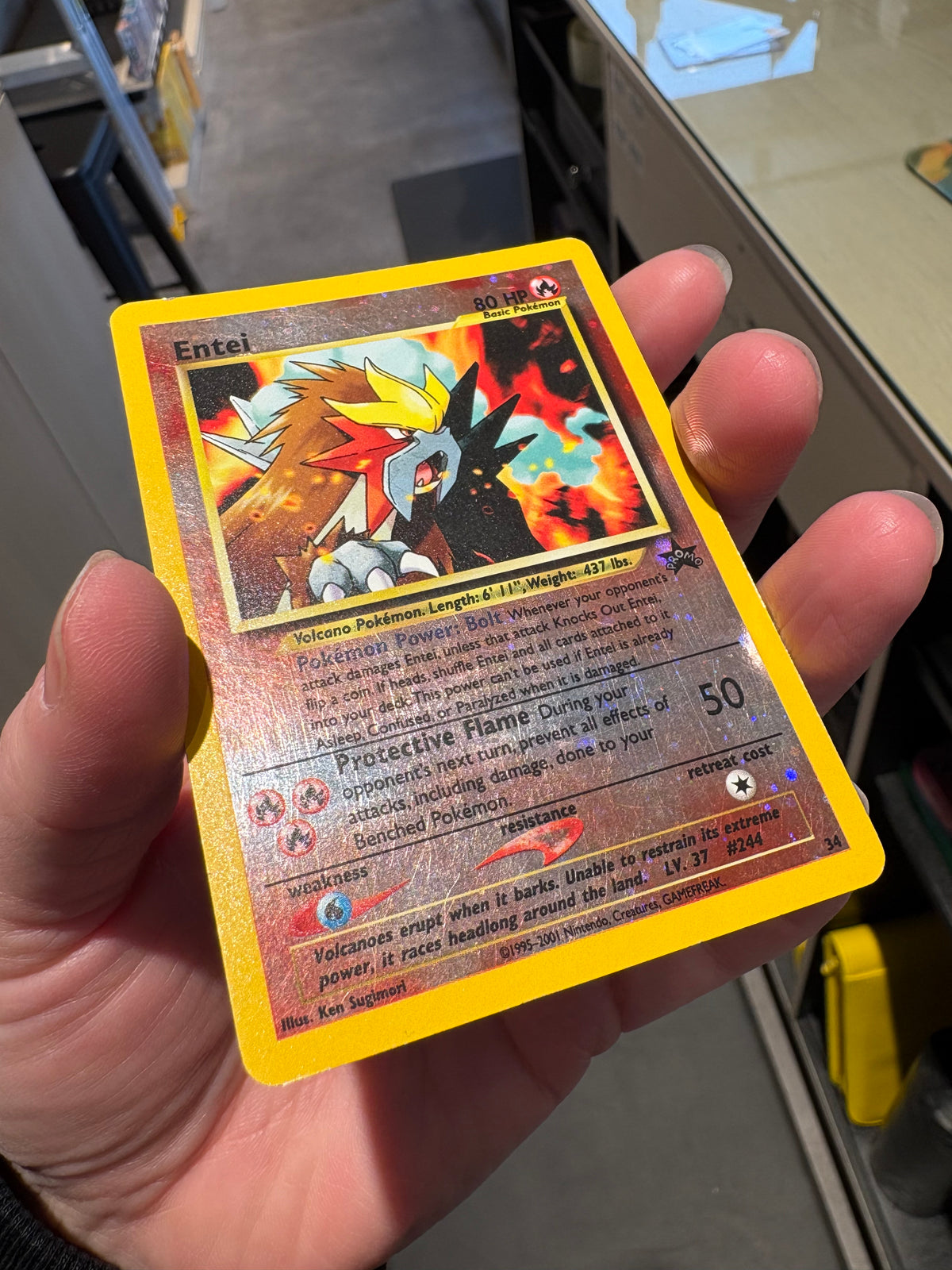 Entei - Black Star Promo 34 Reverse Holo