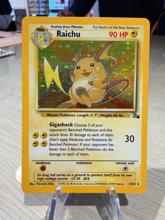 Raichu Holo - 14/62 - Fossik
