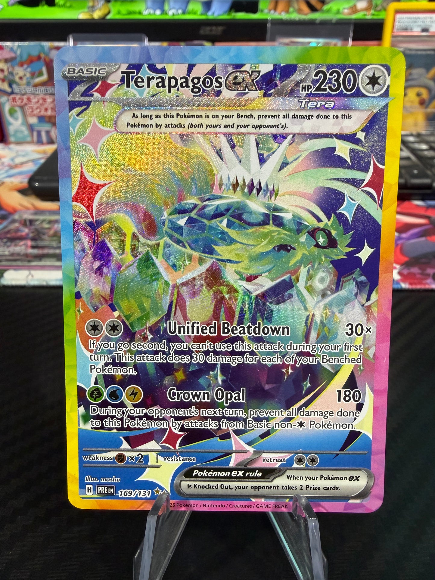 Terapagos Ex - 169/131 - Special Illustration Rare - Prismatic Evolutions - NM