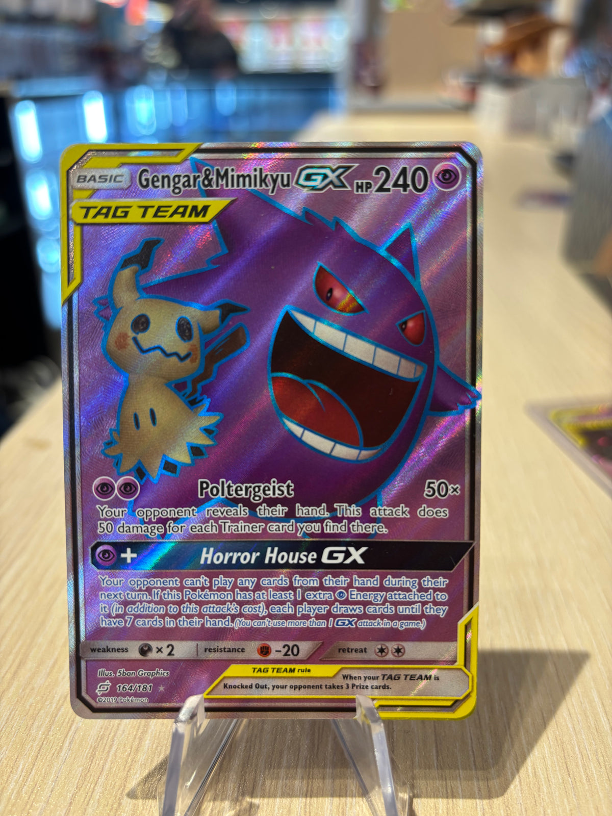 Gengar & Mimikyu GX - 164/181 - Team Up