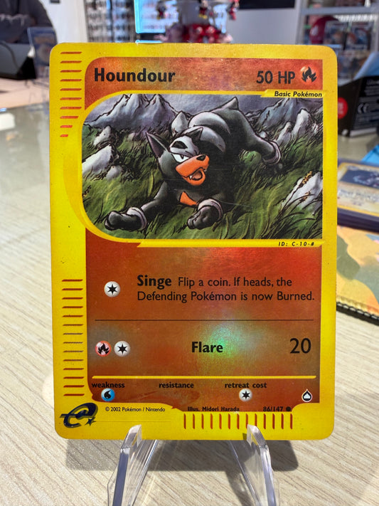 Houndour - Reverse Holo - 86/147 - Aquapolis