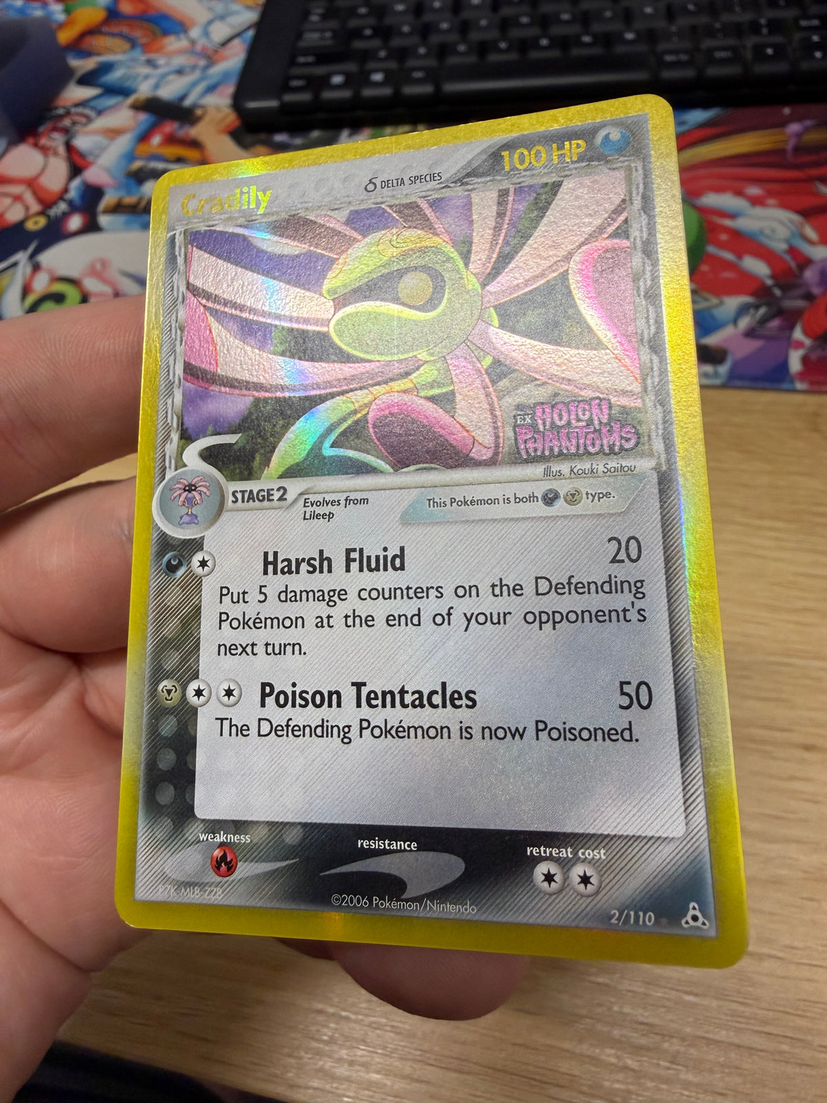 Cradily Holo - 2/110 - Ex Holon Phantoms Stamped
