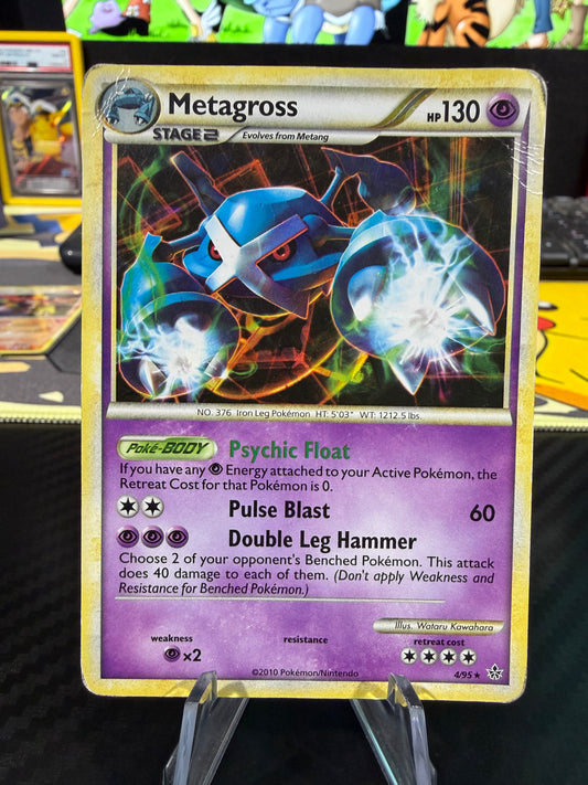 Metagross - 4/95 - Cracked Ice Holo - HGSS Unleashed - HP