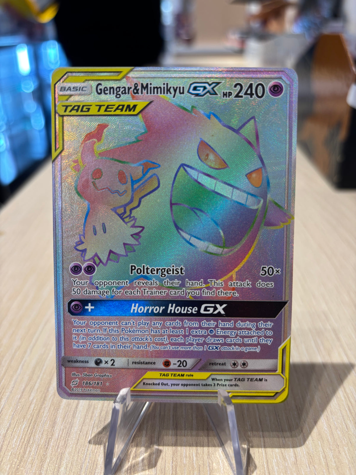 Gengar & Mimikyu GX - 186/181 - Team Up