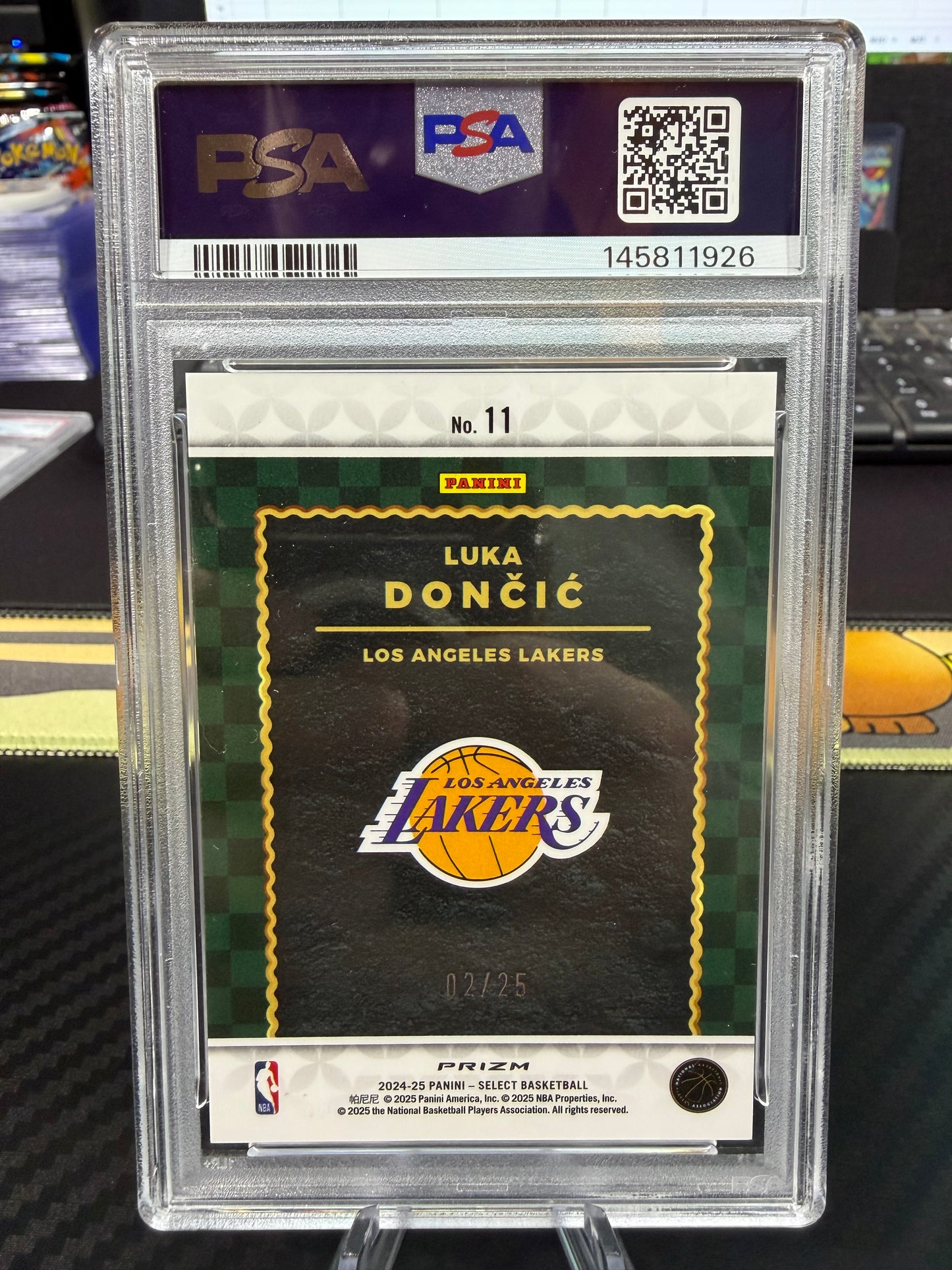 PSA 10 - Luka Doncic /25 - 2024 Panini Score Select - Throwback Tye-Dye Prizm #11 - 2/25