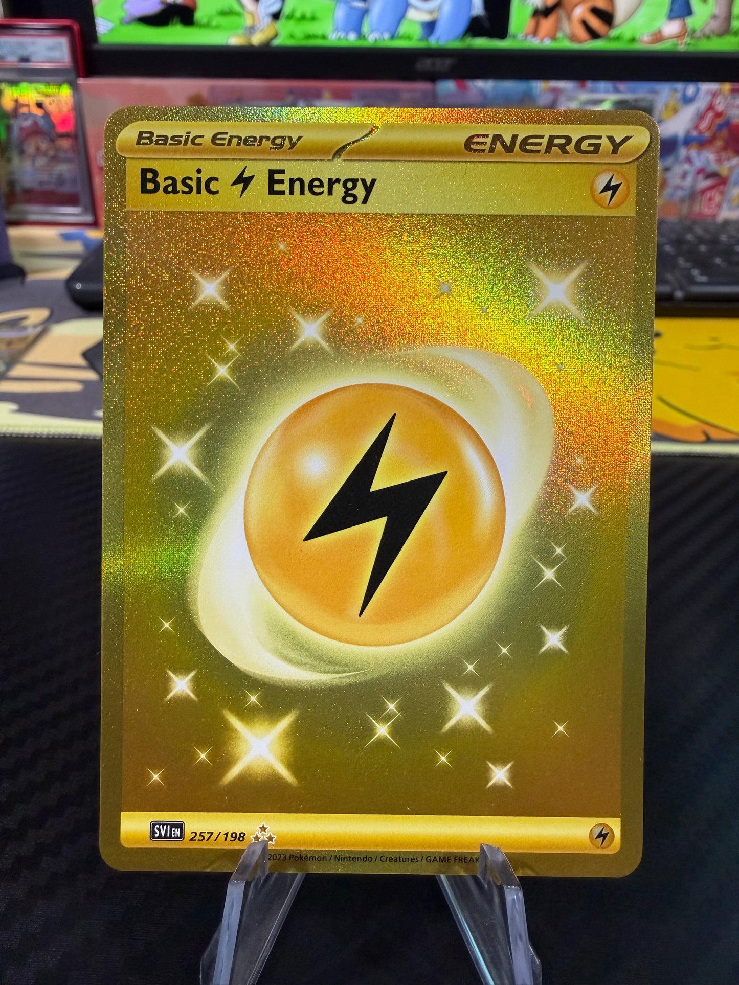 Basic Lightning Energy - 257/198 - Hyper Rare - Scarlet & Violet - NM