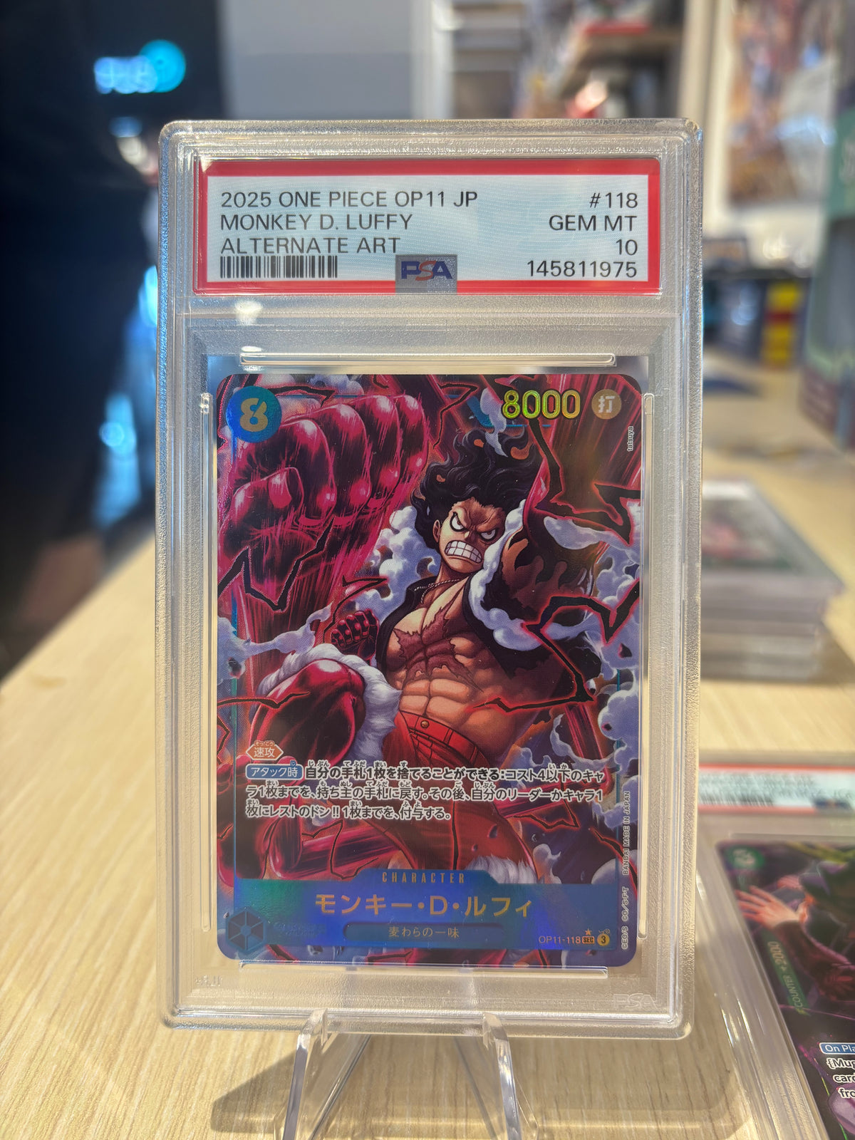 PSA 10 - Monkey D. Luffy - OP11-118 - Japanese OP11