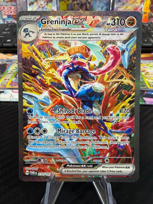 Greninja Ex - 214/167 - Special Illustration Rare - Twilight Masquerade - NM