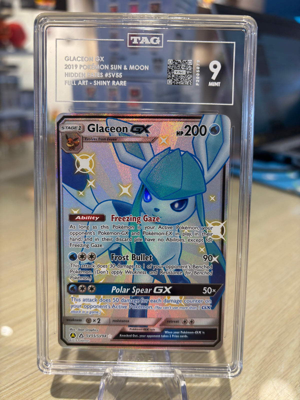 TAG 10 - Glaceon GX - SV55/SV94 - Hidden Fates