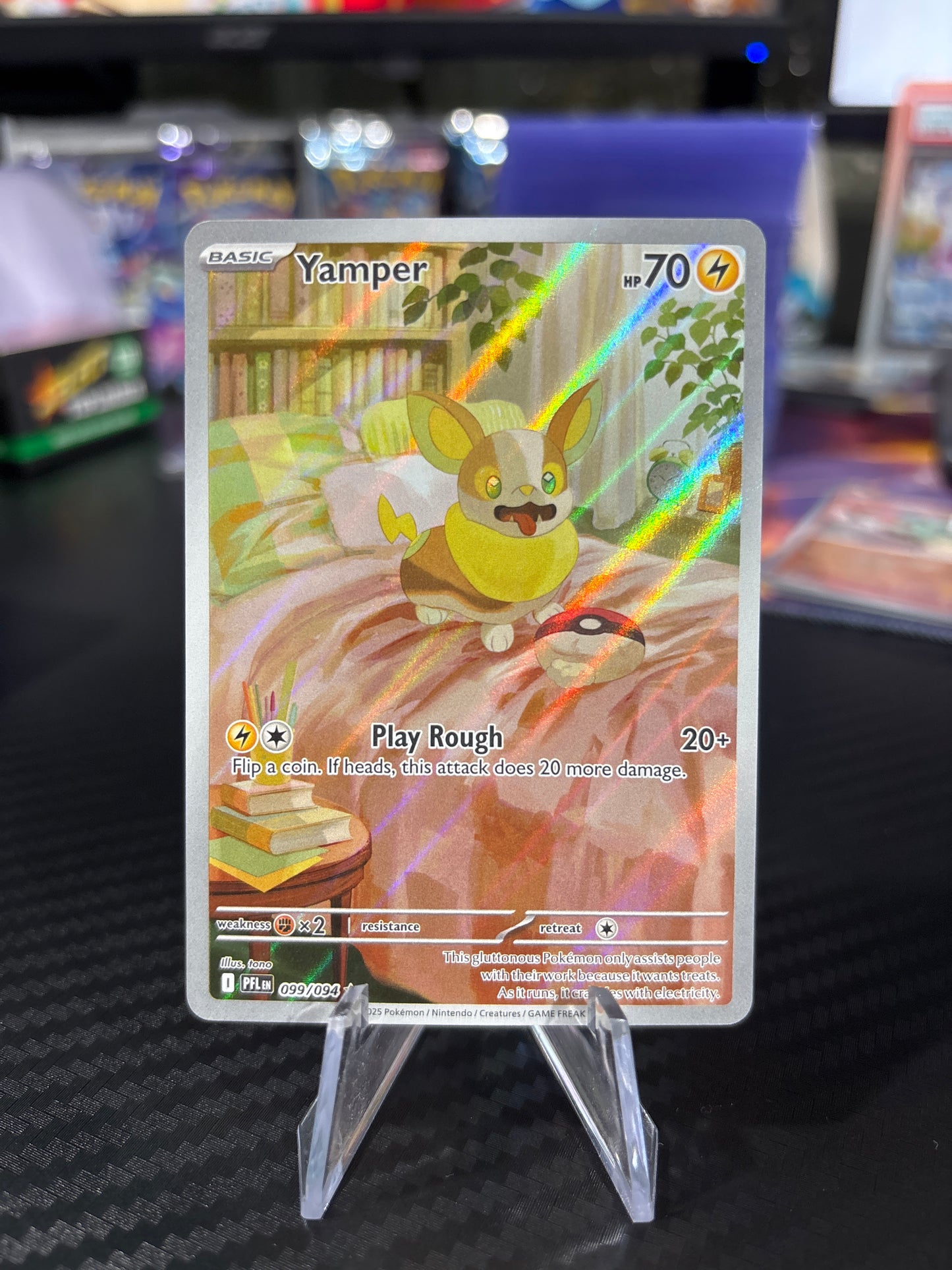 Yamper - 99 - Illustration Rare - Phantasmal Flames - NM