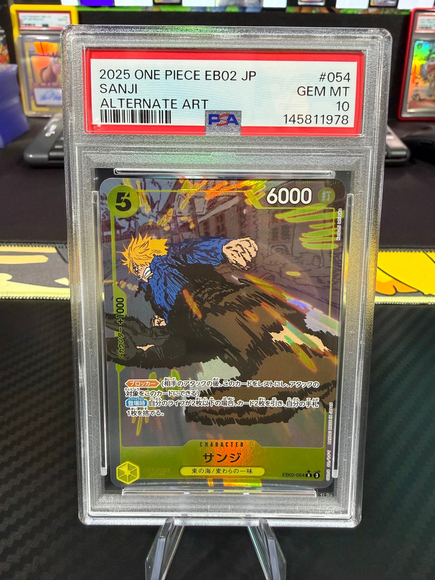 PSA 10 - Sanji - Alternate Art - EB02-054 - One Piece EB02 Japanese