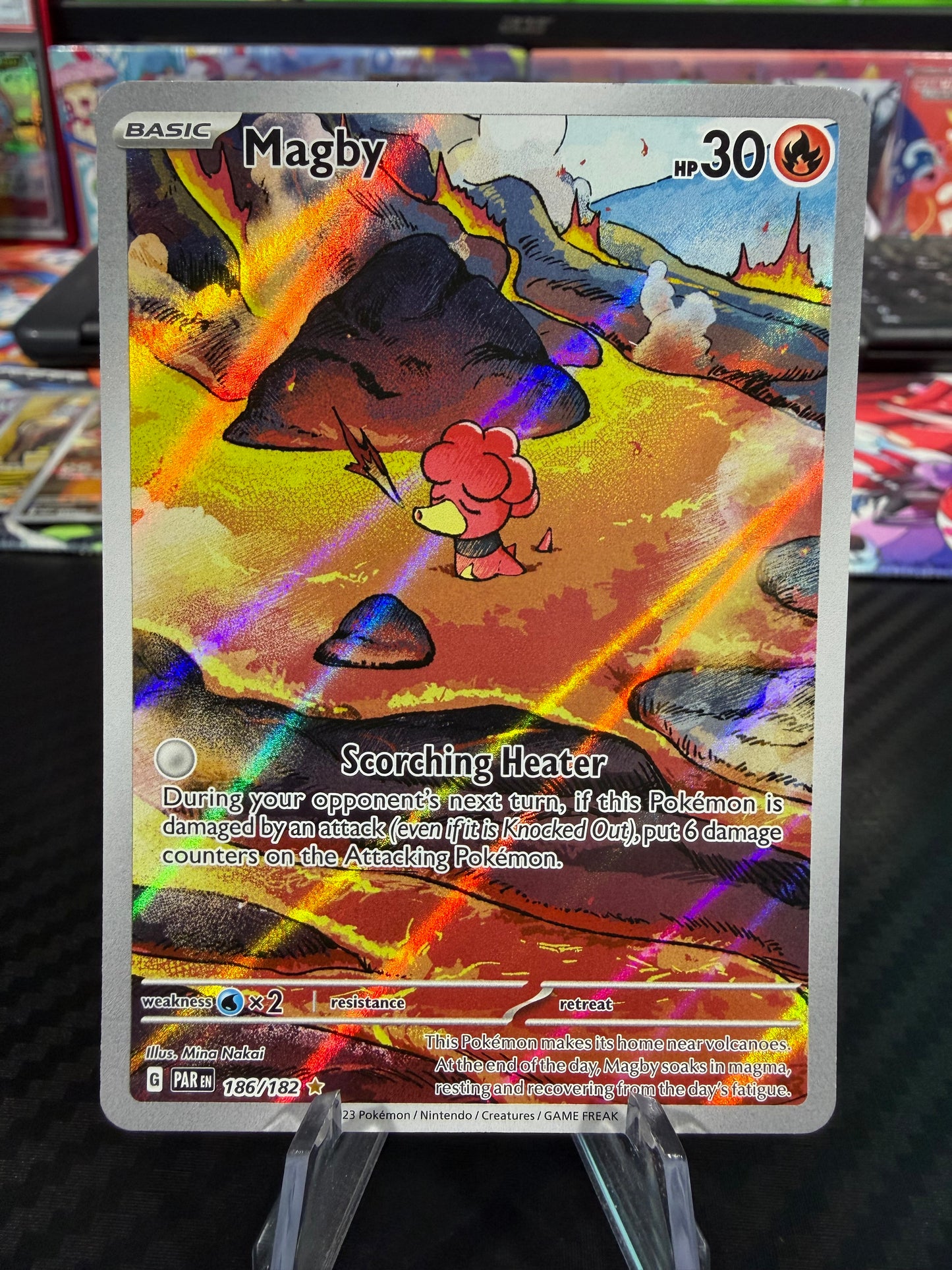 Magby - 186/182 - Illustration Rare - Paradox Rift - NM