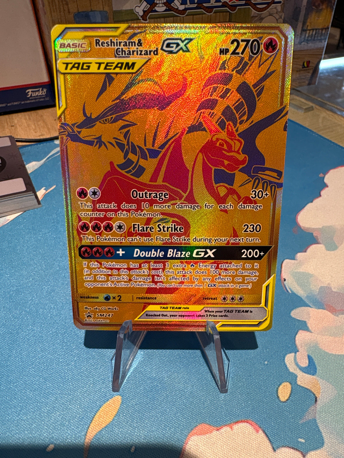 Reshiram & Charizard Ex - Sun & Moon Promo SM247