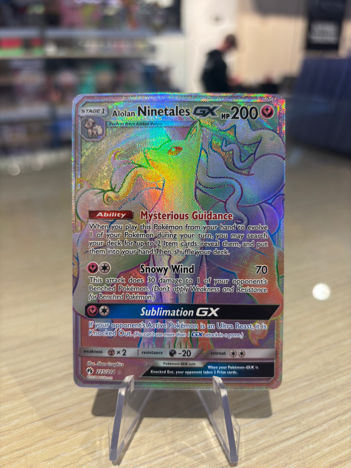 Alolan Ninetales GX - 225/214 - Lost Thunder