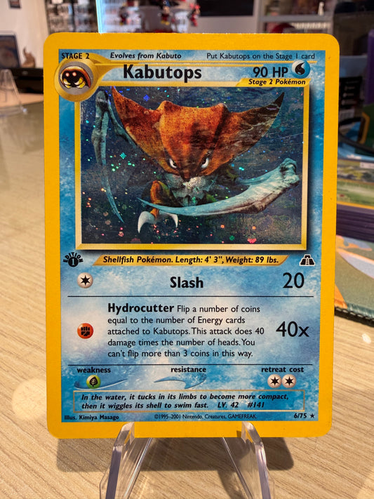 Kabutops Holo - 1st ED - Neo Discovery