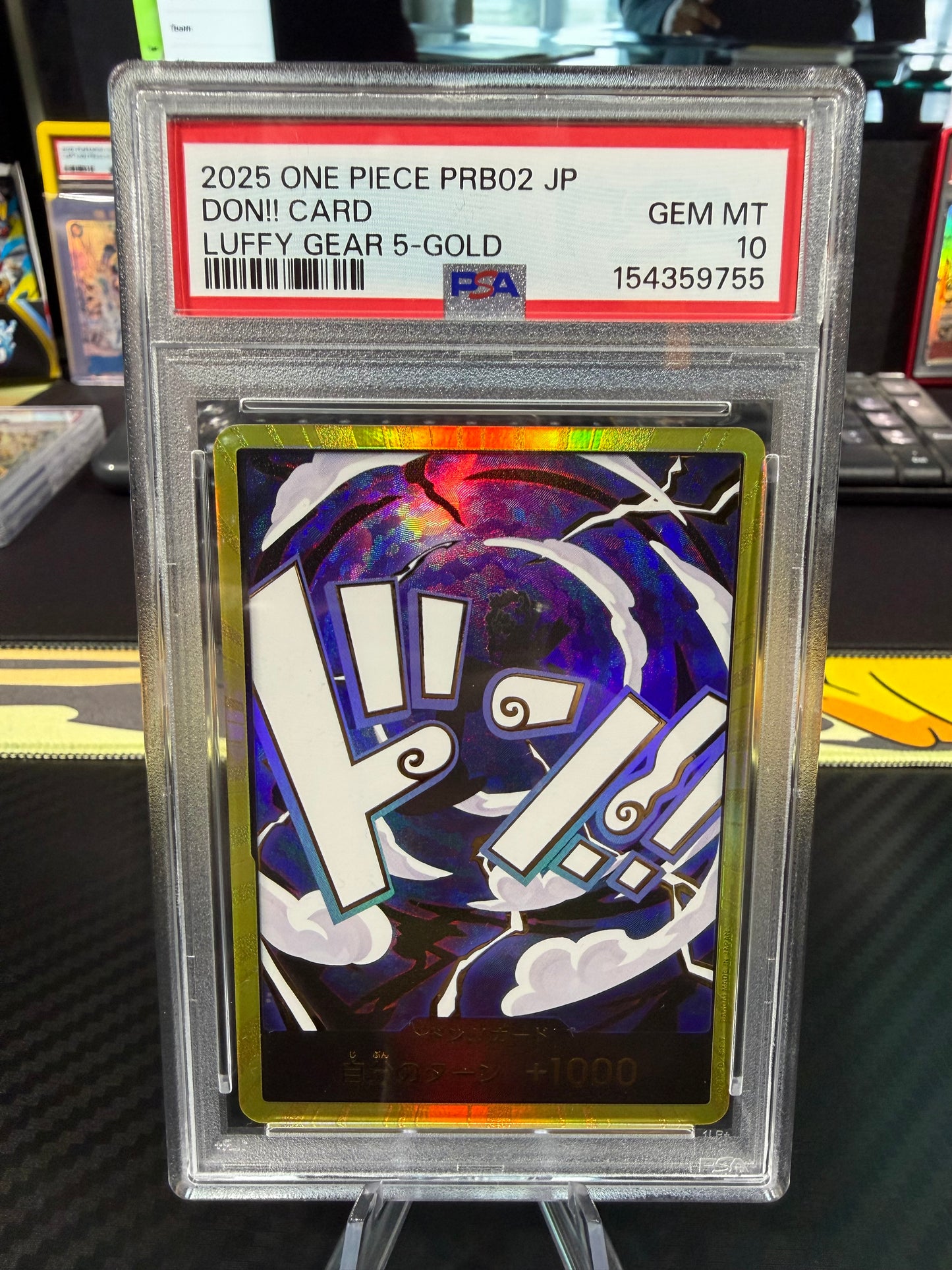 PSA 10 - Gear 5 Luffy - Gold Don - PRB02 Japanese