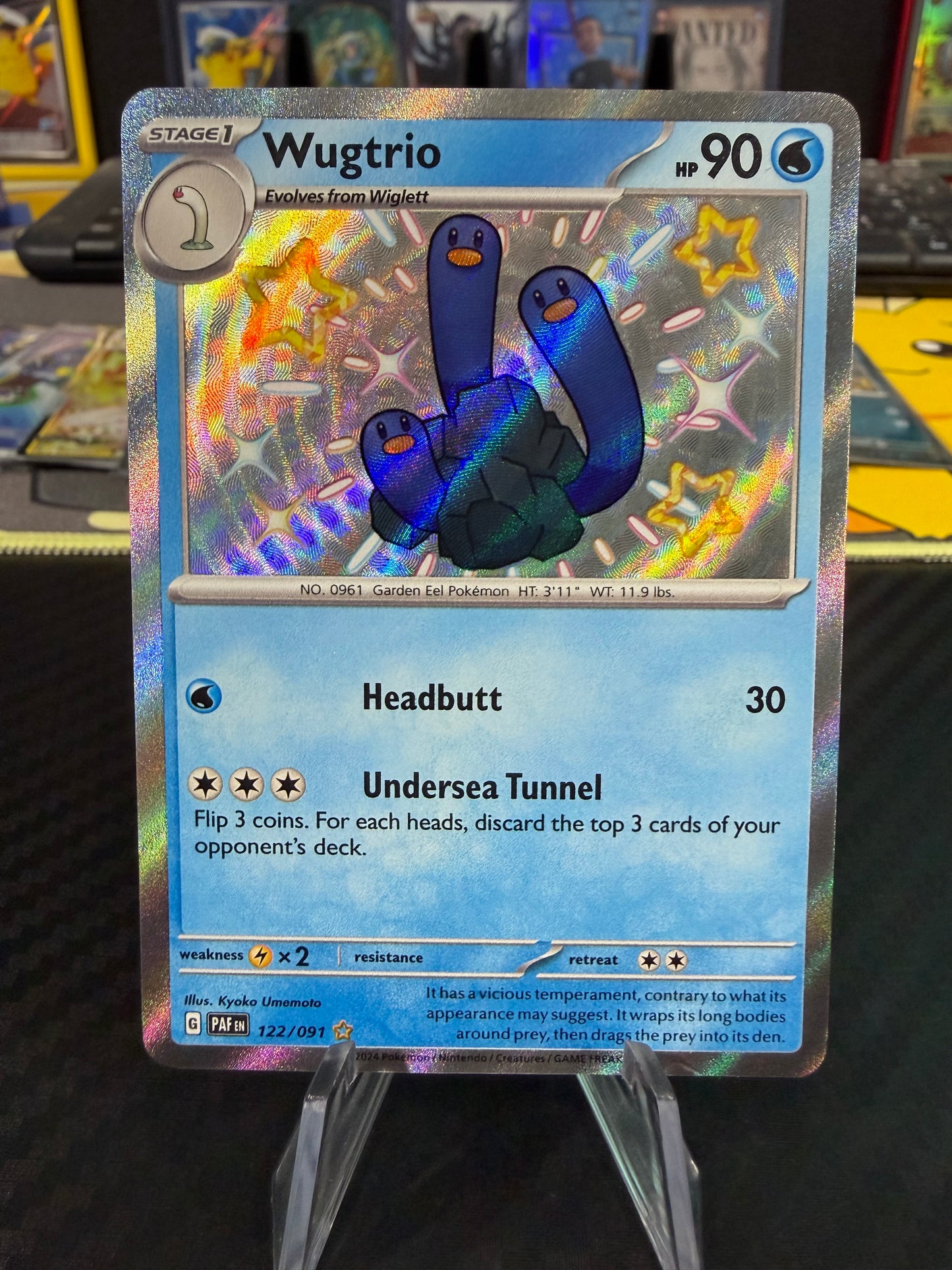 Wugtrio - 122/091 - Baby Shiny - Paldean Fates