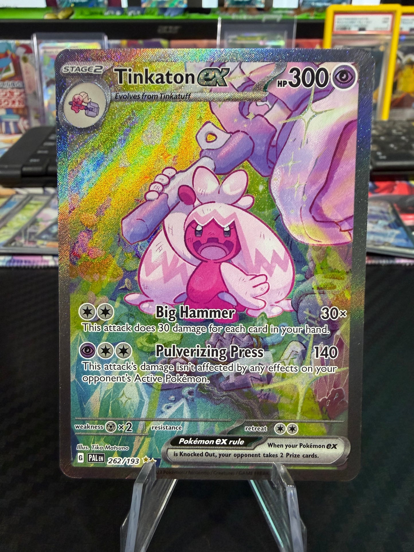 Tinkaton Ex - 262/193 - Special Illustration Rare - Paldea Evolved - NM