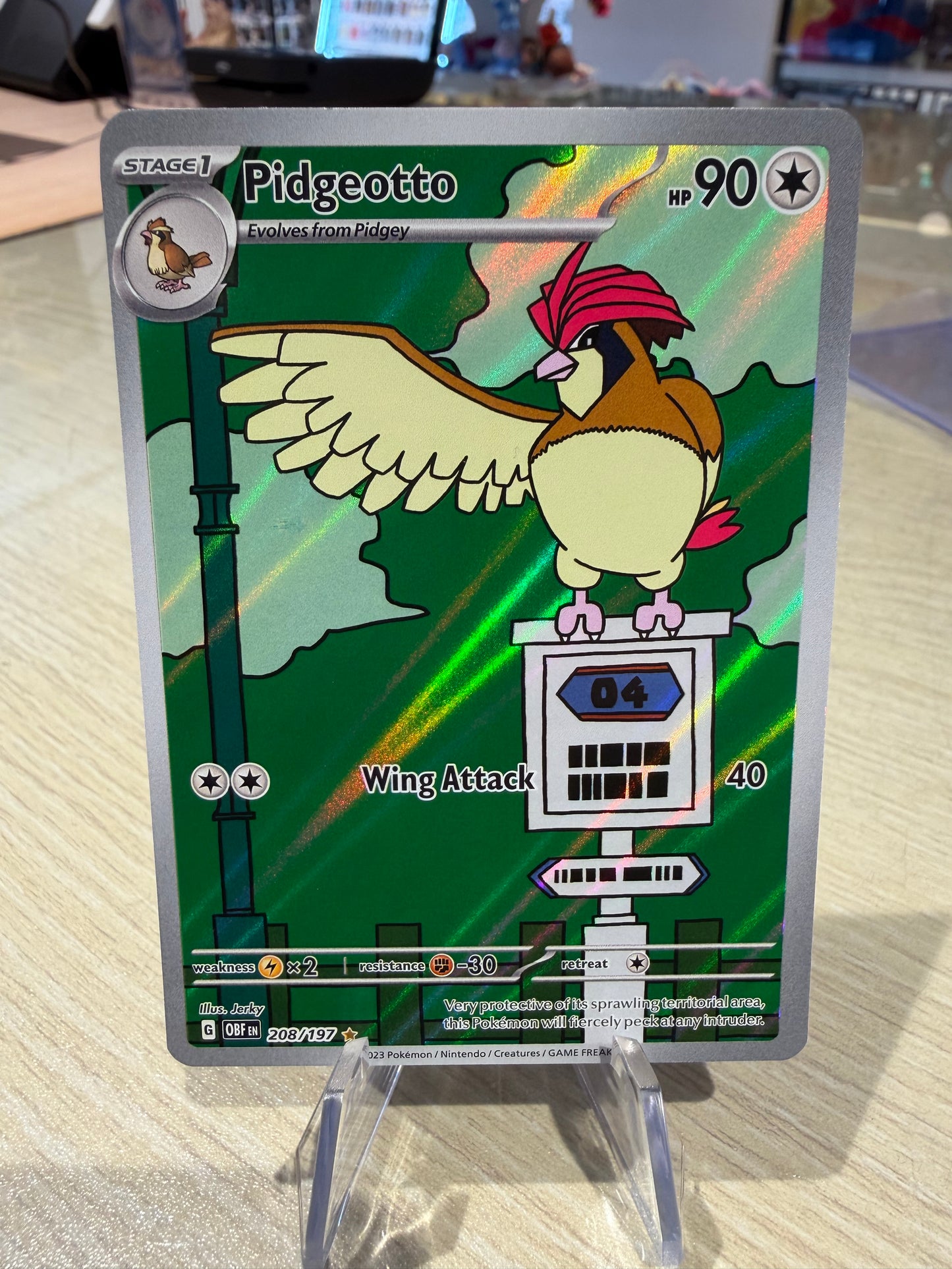 Pidgeotto - 208/197 - IR - Obsidian Flames