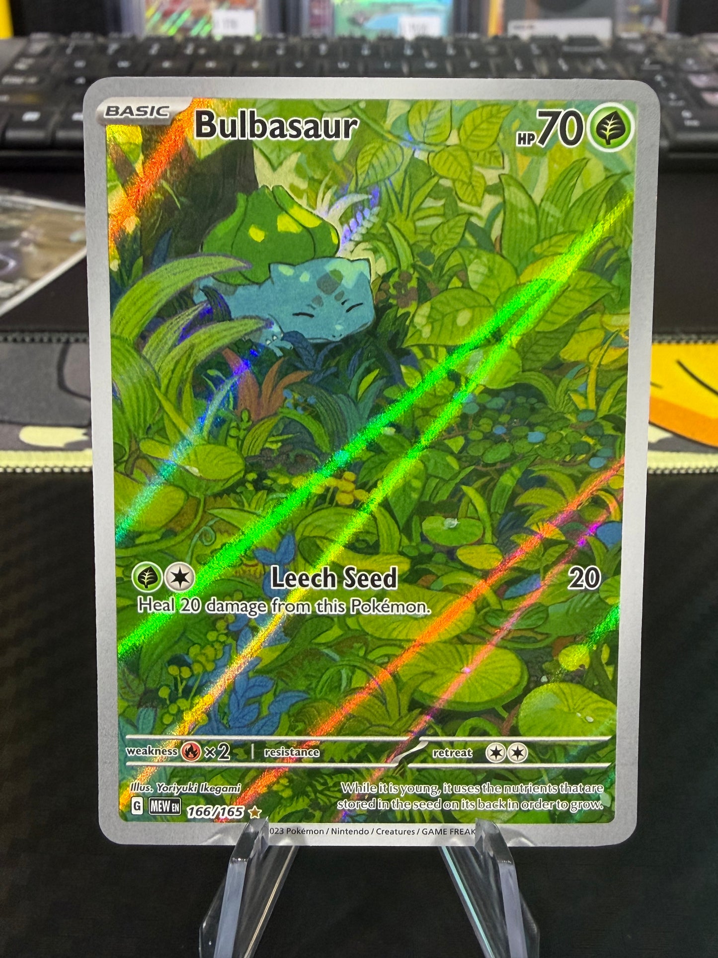 Bulbasaur - Illustration Rare - 166/165 - Scarlet & Violet 151