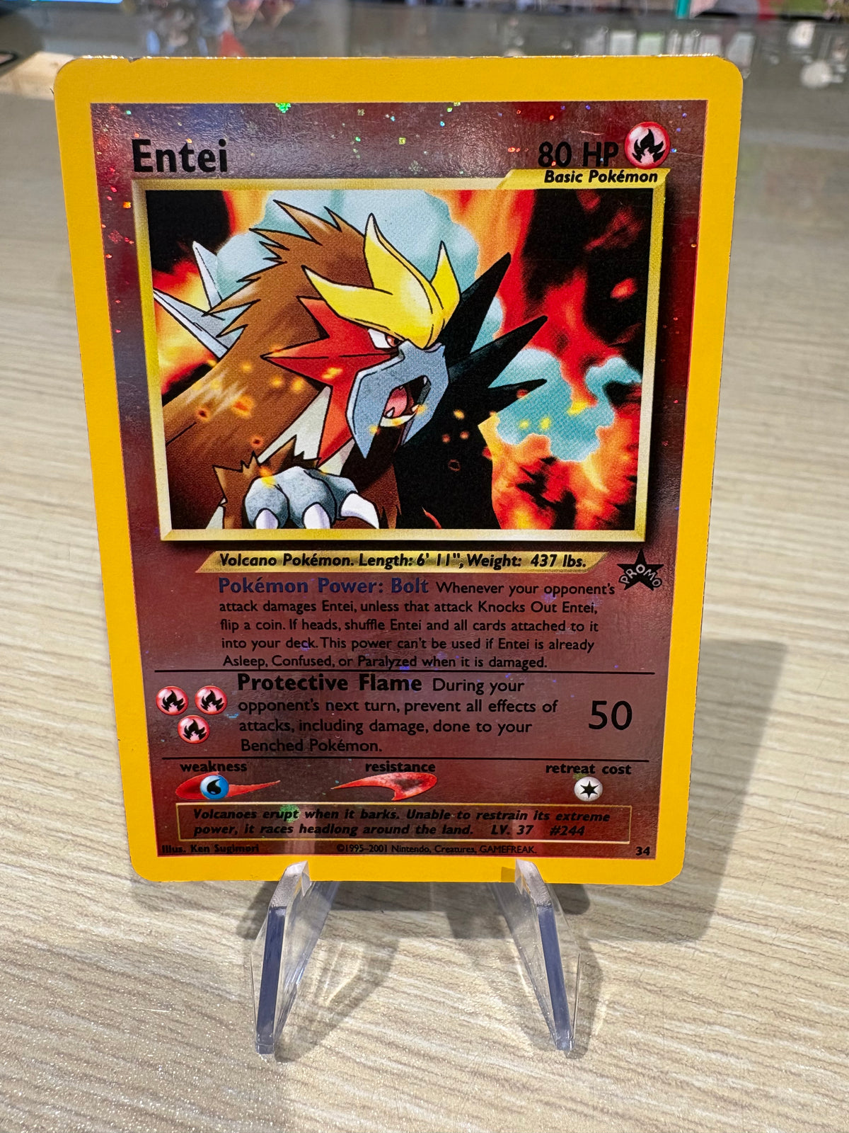 Entei - Black Star Promo 34 Reverse Holo