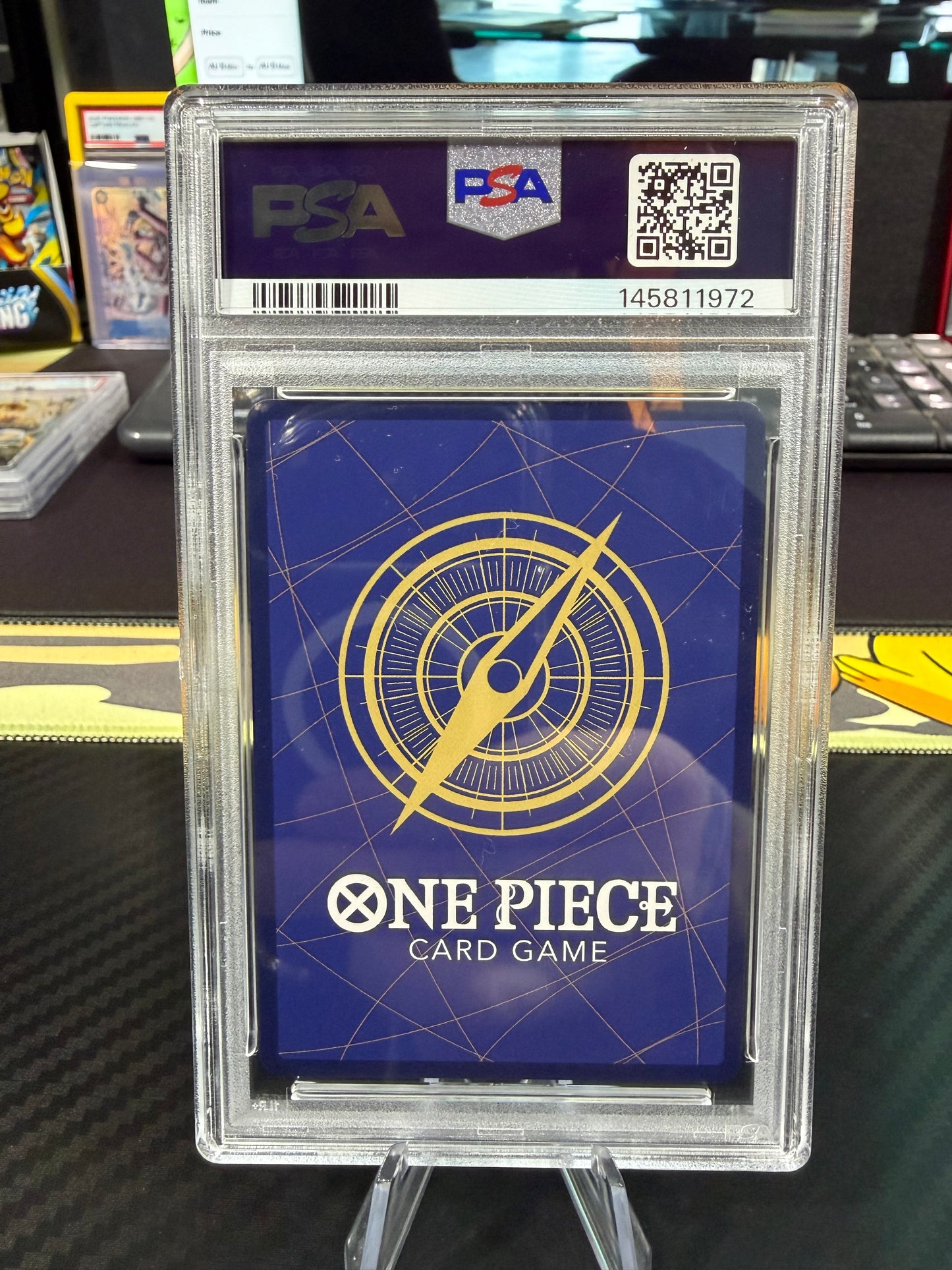 PSA 10 - Shanks - 3rd Anniversary Silver SP - OP09-004 - One Piece OP13 English