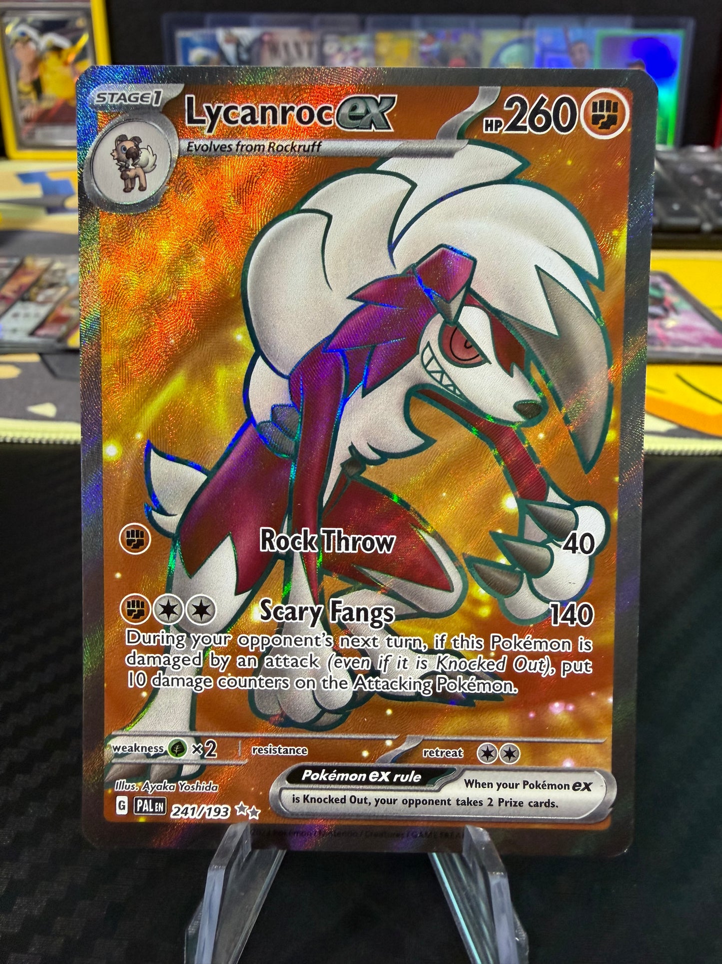Lycanroc Ex - 241/193 - Full Art - Palsea Evolved
